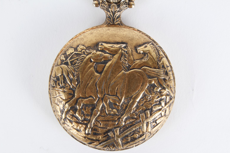 Vintage Andre Rivalle Embossed Pocket Watch