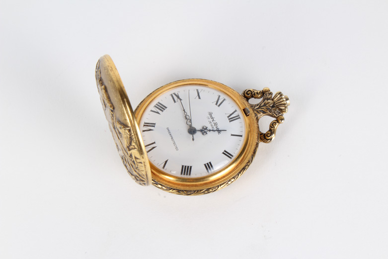 Vintage Andre Rivalle Embossed Pocket Watch