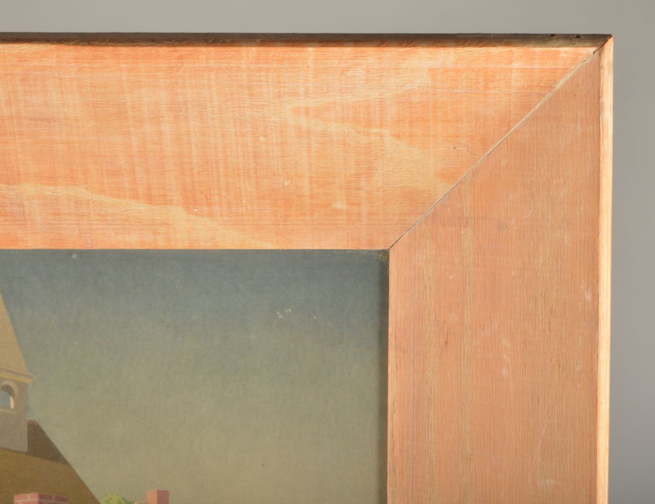 Framed Offset Lithograph after "Spring in Town" by Grant Wood