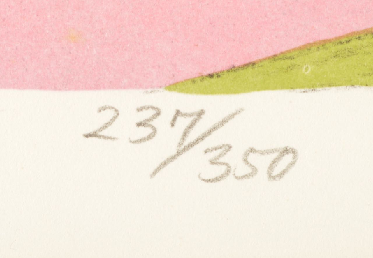 Framed Signed Limited Edition Lithograph by Miharu Lane