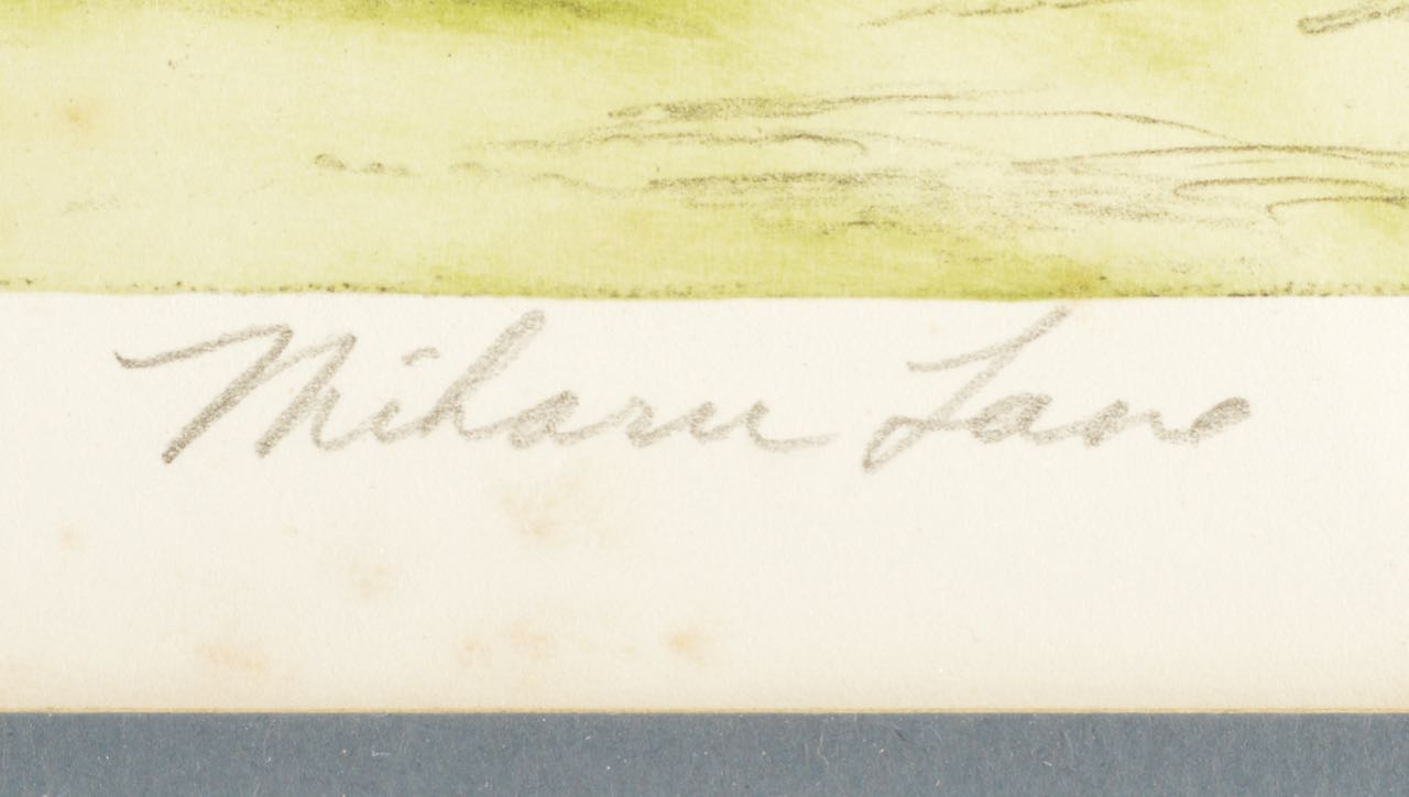 Framed Signed Limited Edition Lithograph by Miharu Lane