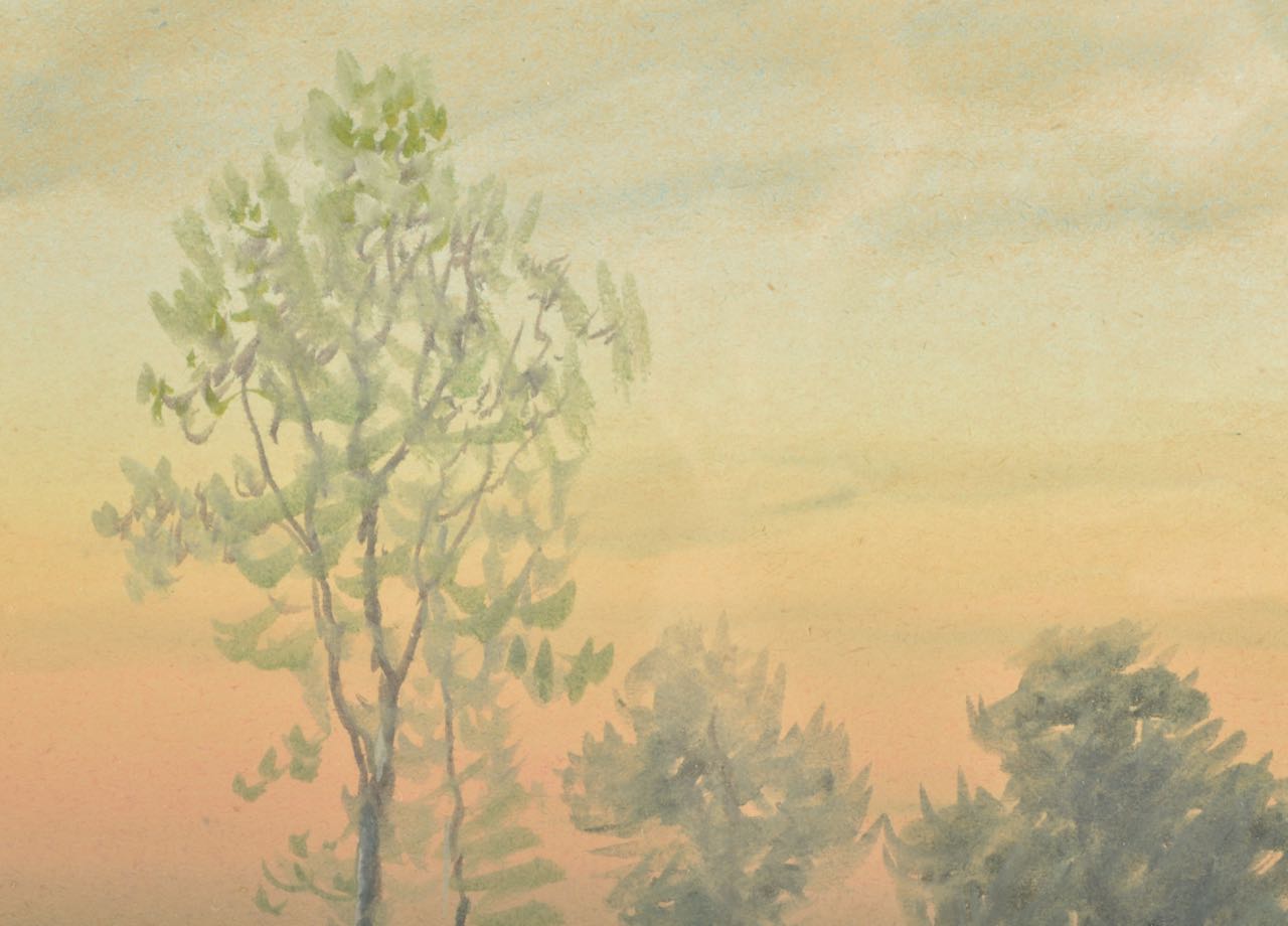 Robert Burns-Wilson Original Watercolor Painting