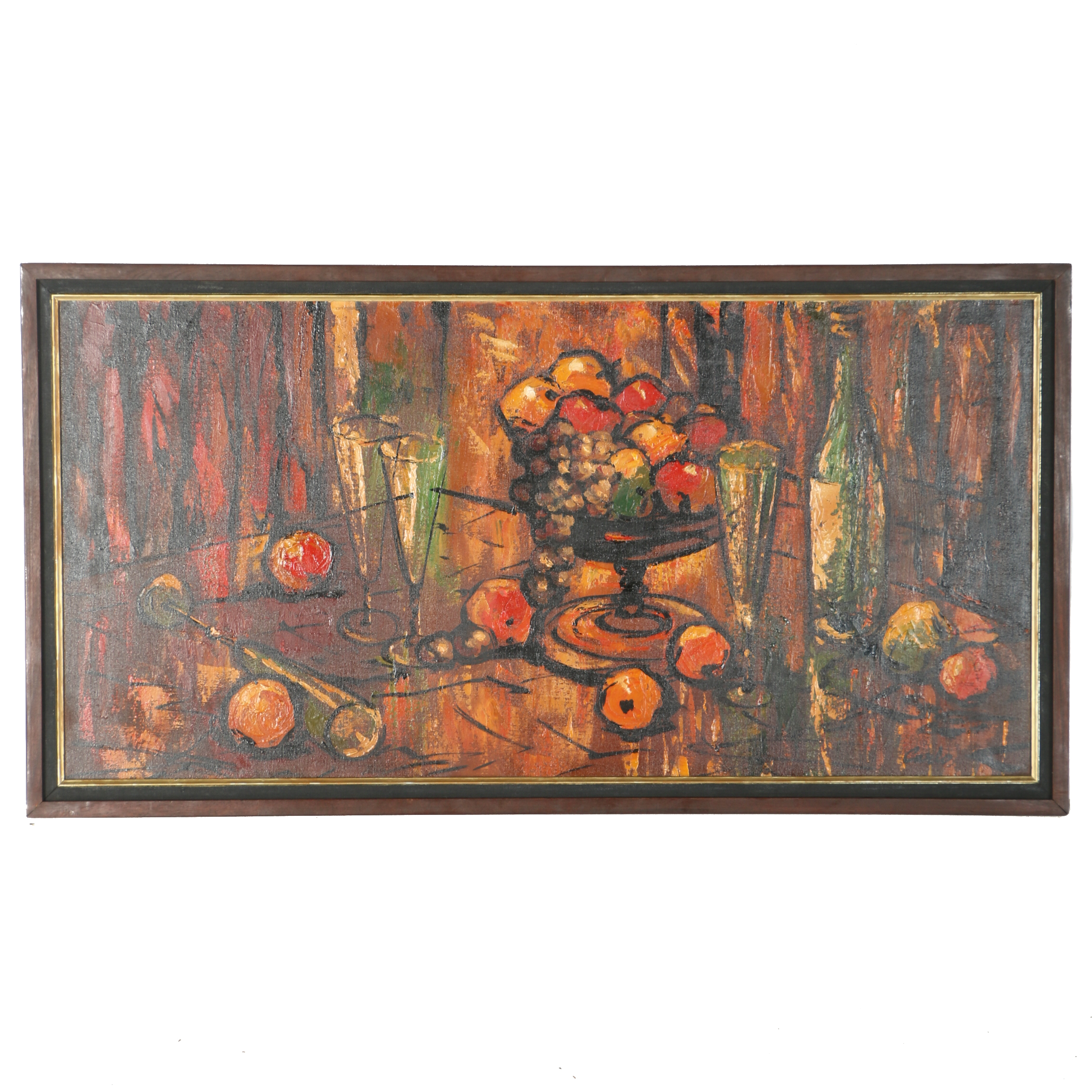 Carlo of Hollywood Signed Original Oil Painting of a Still Life