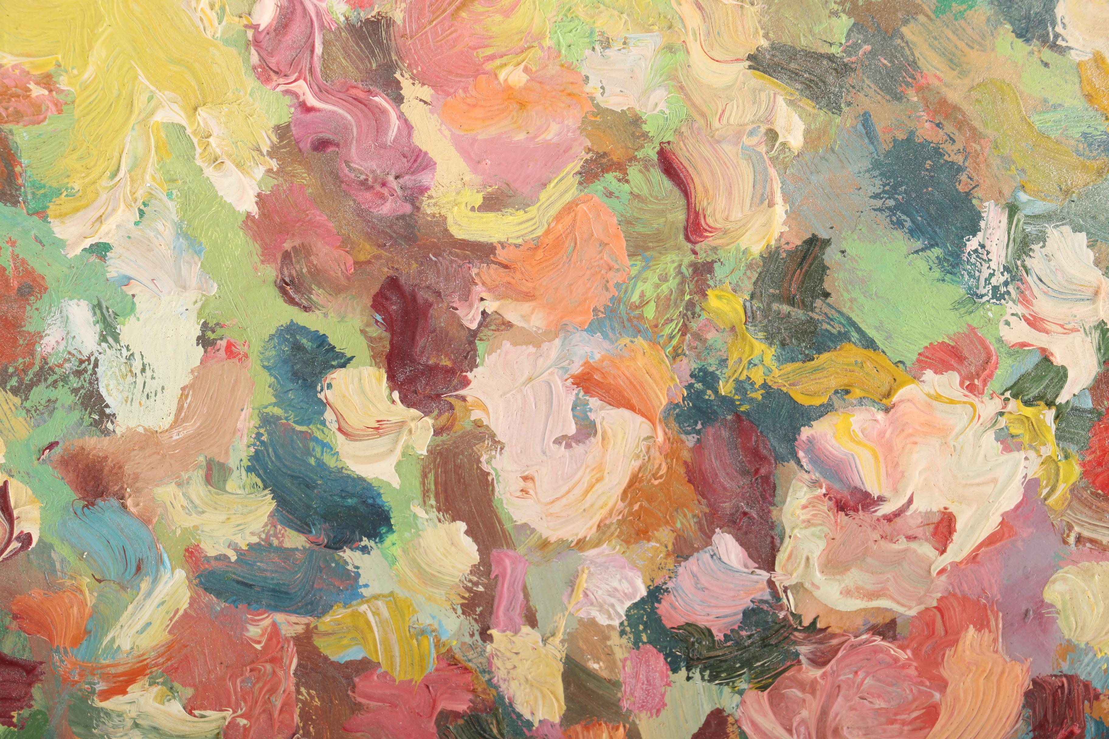 Michael Pater Oil Painting on Board "Snapdragon"