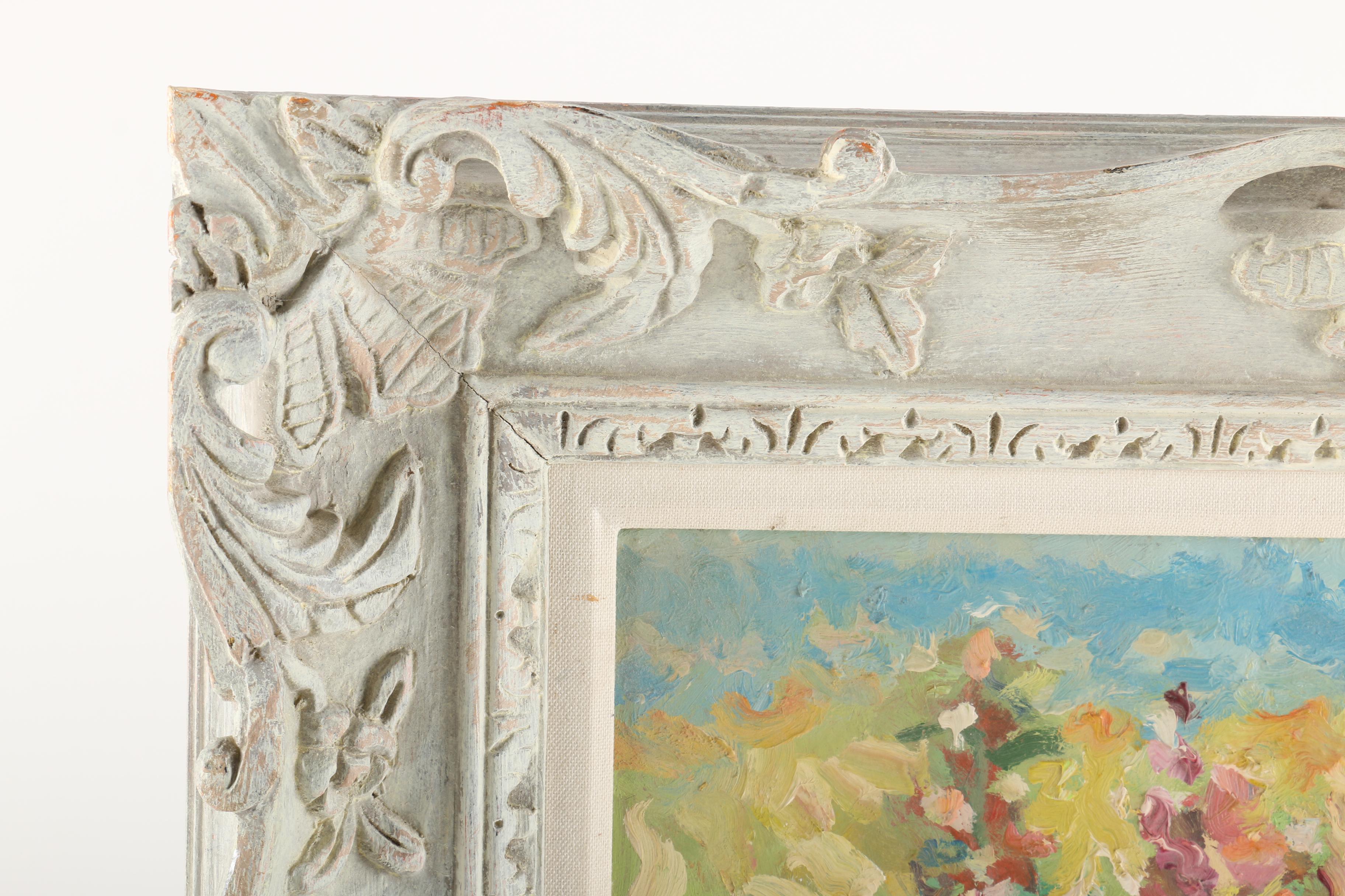 Michael Pater Oil Painting on Board "Snapdragon"