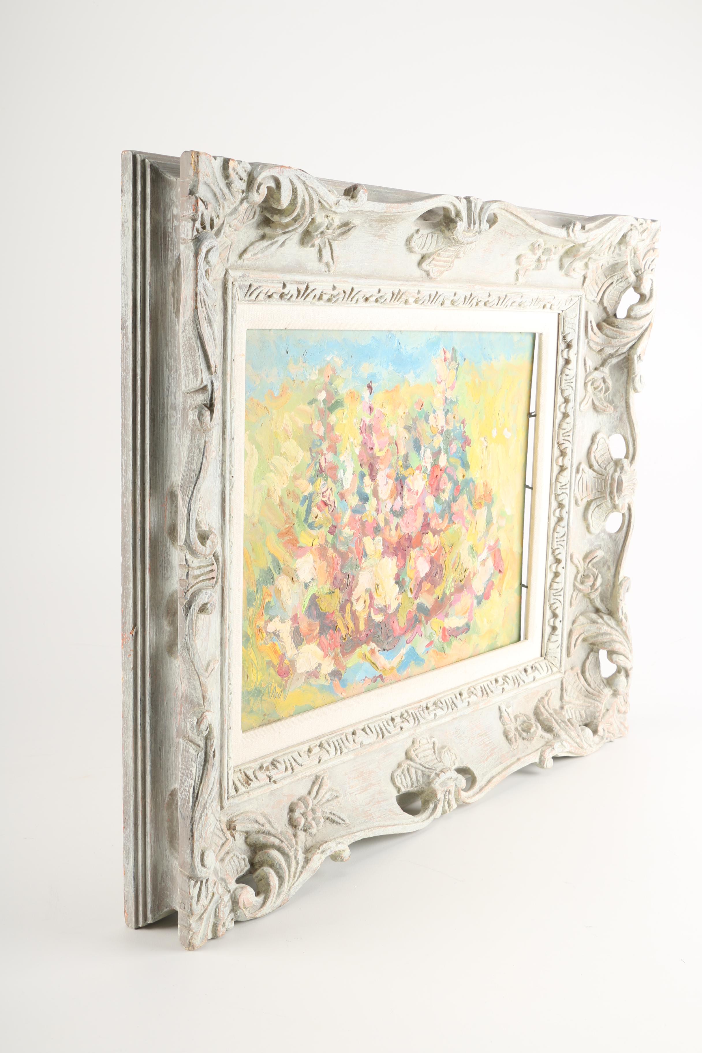 Michael Pater Oil Painting on Board "Snapdragon"