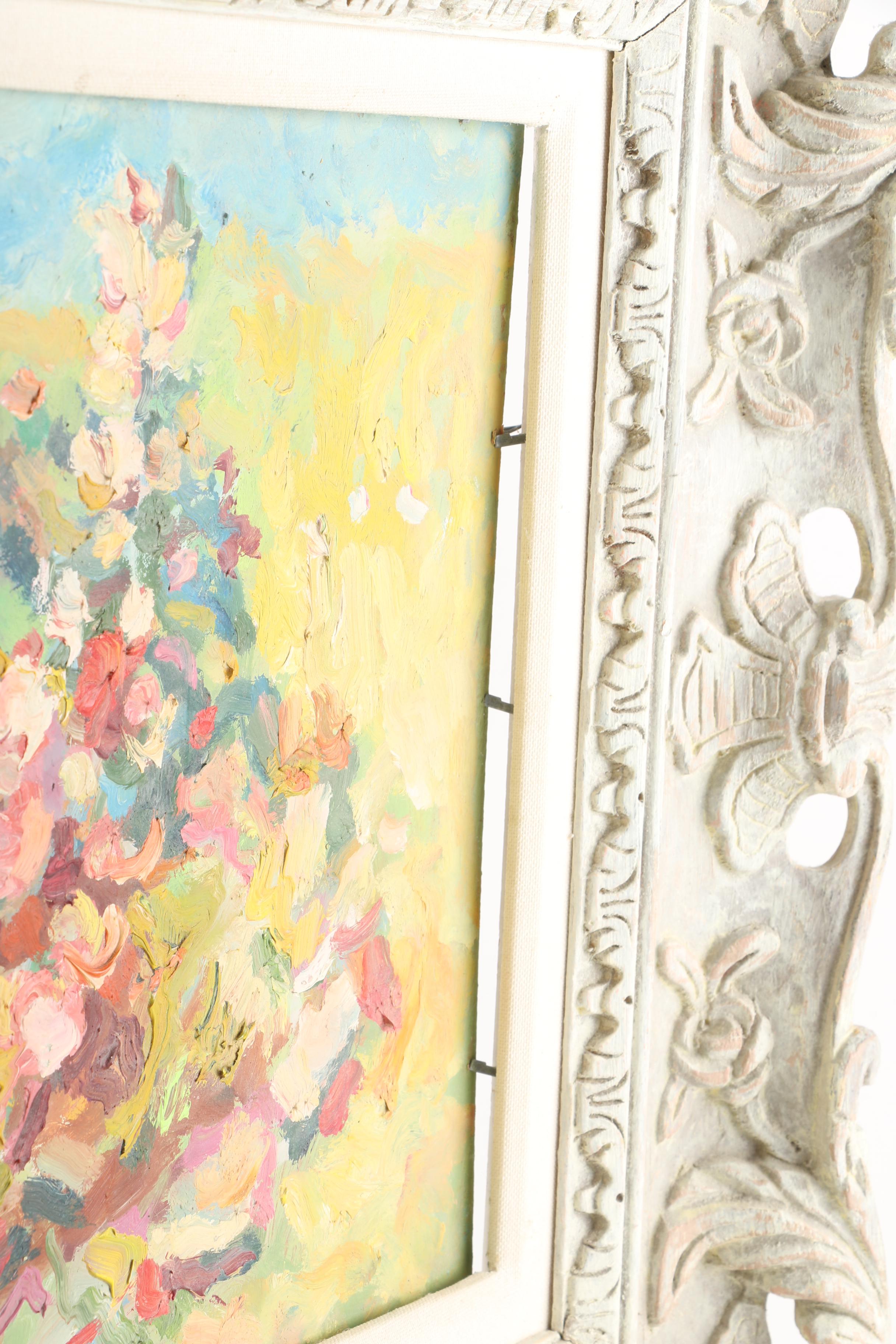 Michael Pater Oil Painting on Board "Snapdragon"