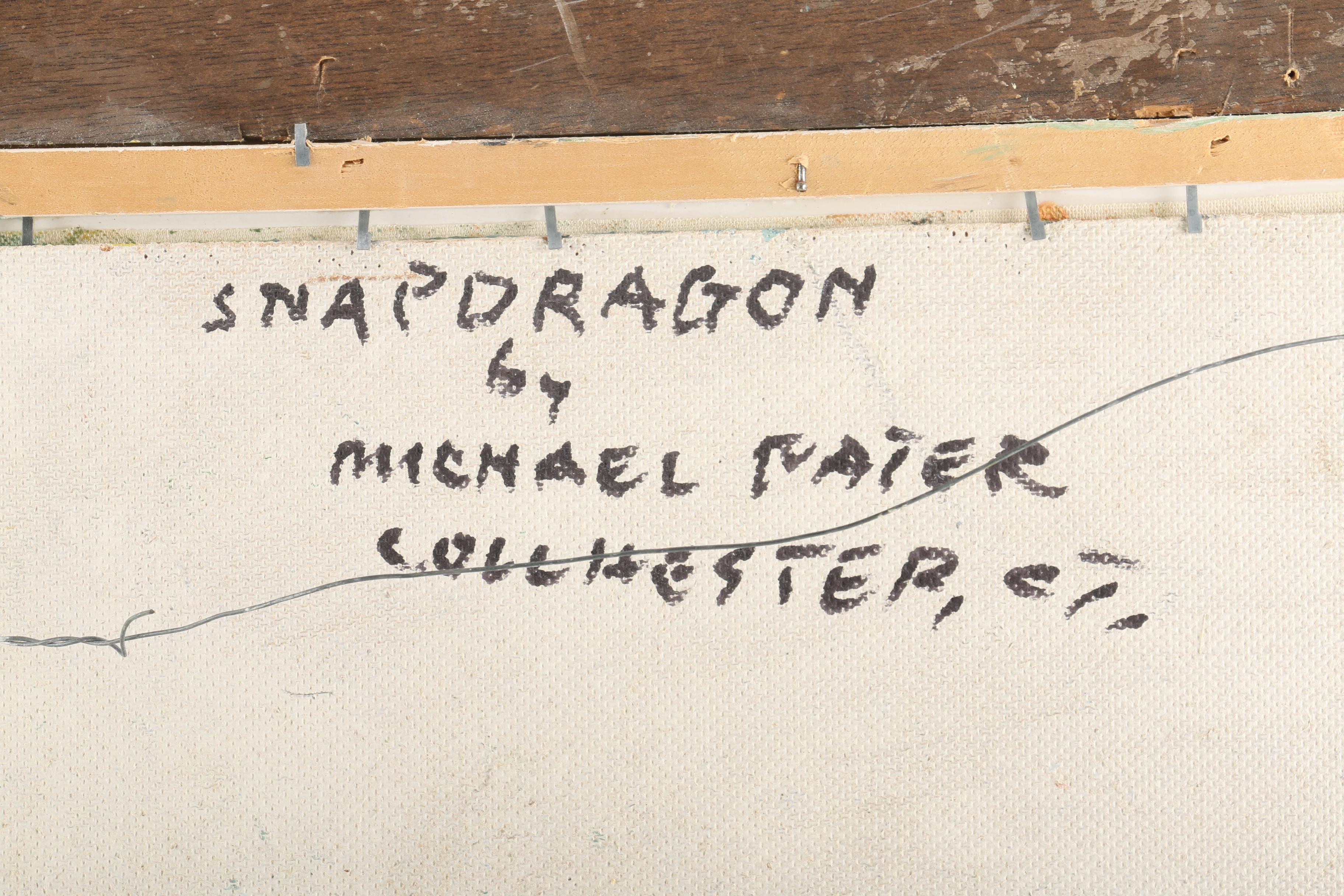 Michael Pater Oil Painting on Board "Snapdragon"