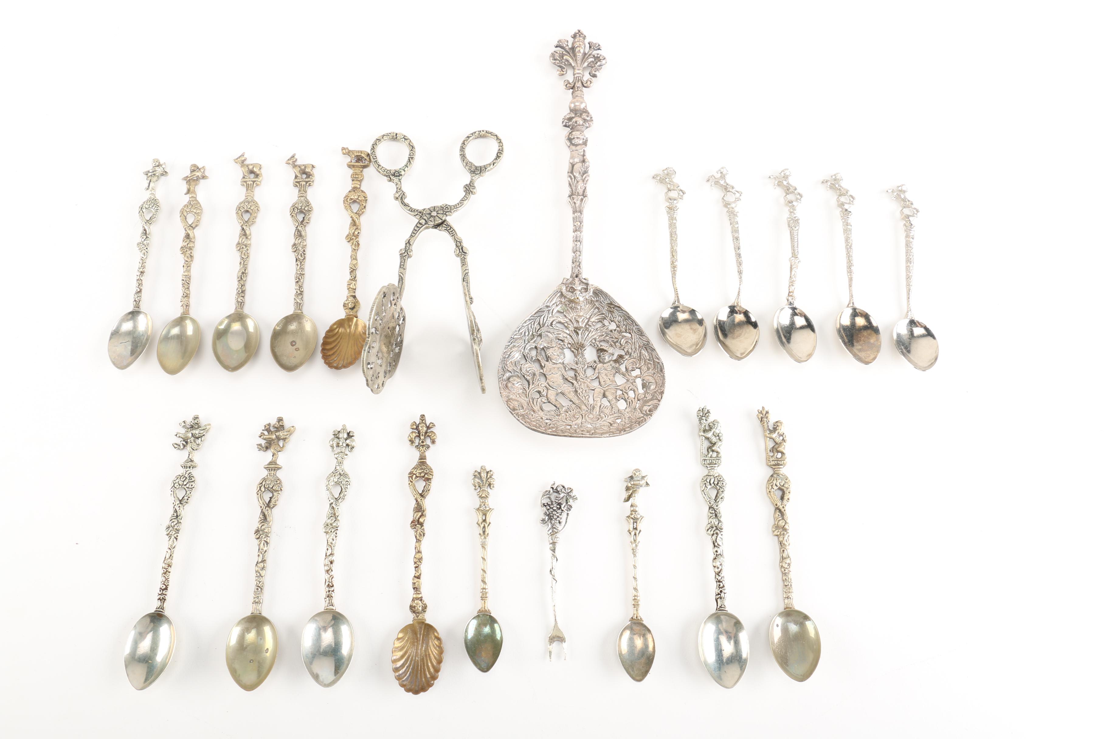Decorative Italian Spoon and Tong collection