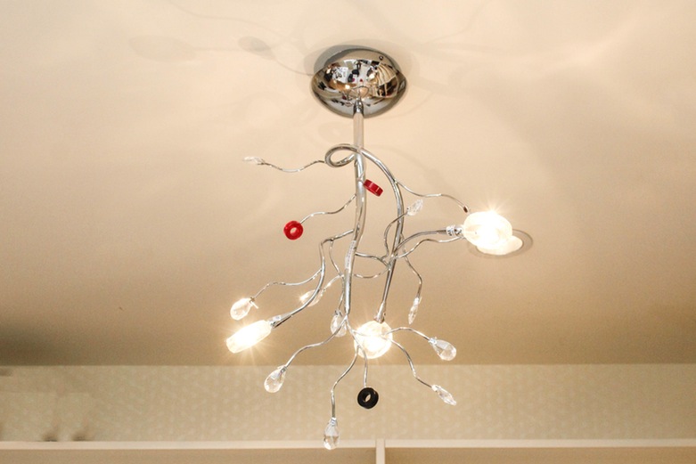 Chrome Plated Ceiling Light Fixture