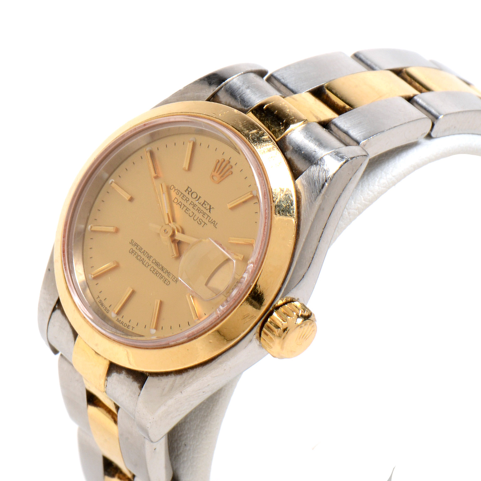 Women's Rolex Stainless Steel and 18K Yellow Gold Oyster Perpetual Watch