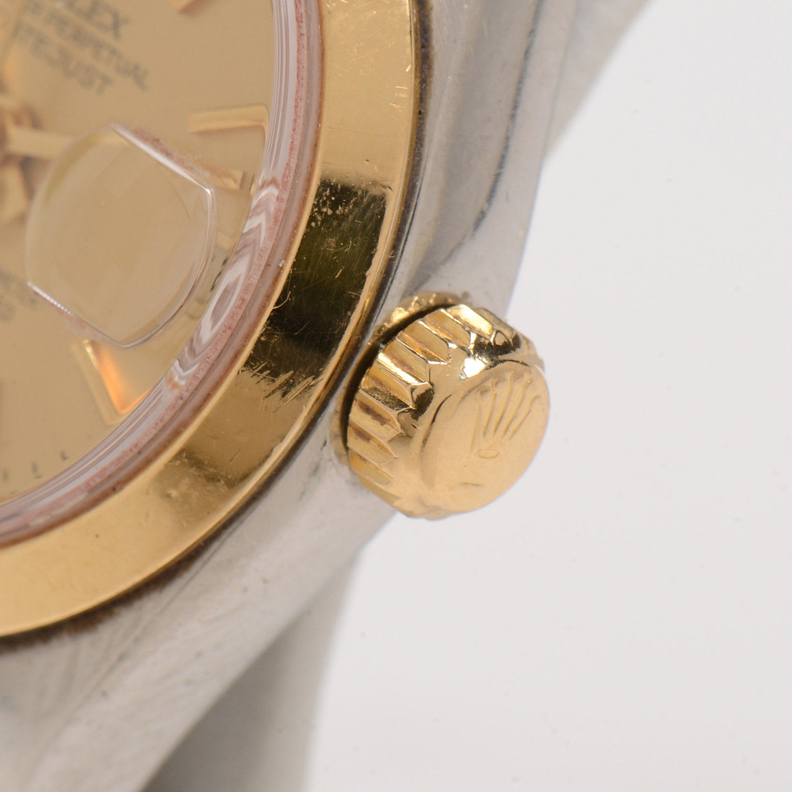 Women's Rolex Stainless Steel and 18K Yellow Gold Oyster Perpetual Watch