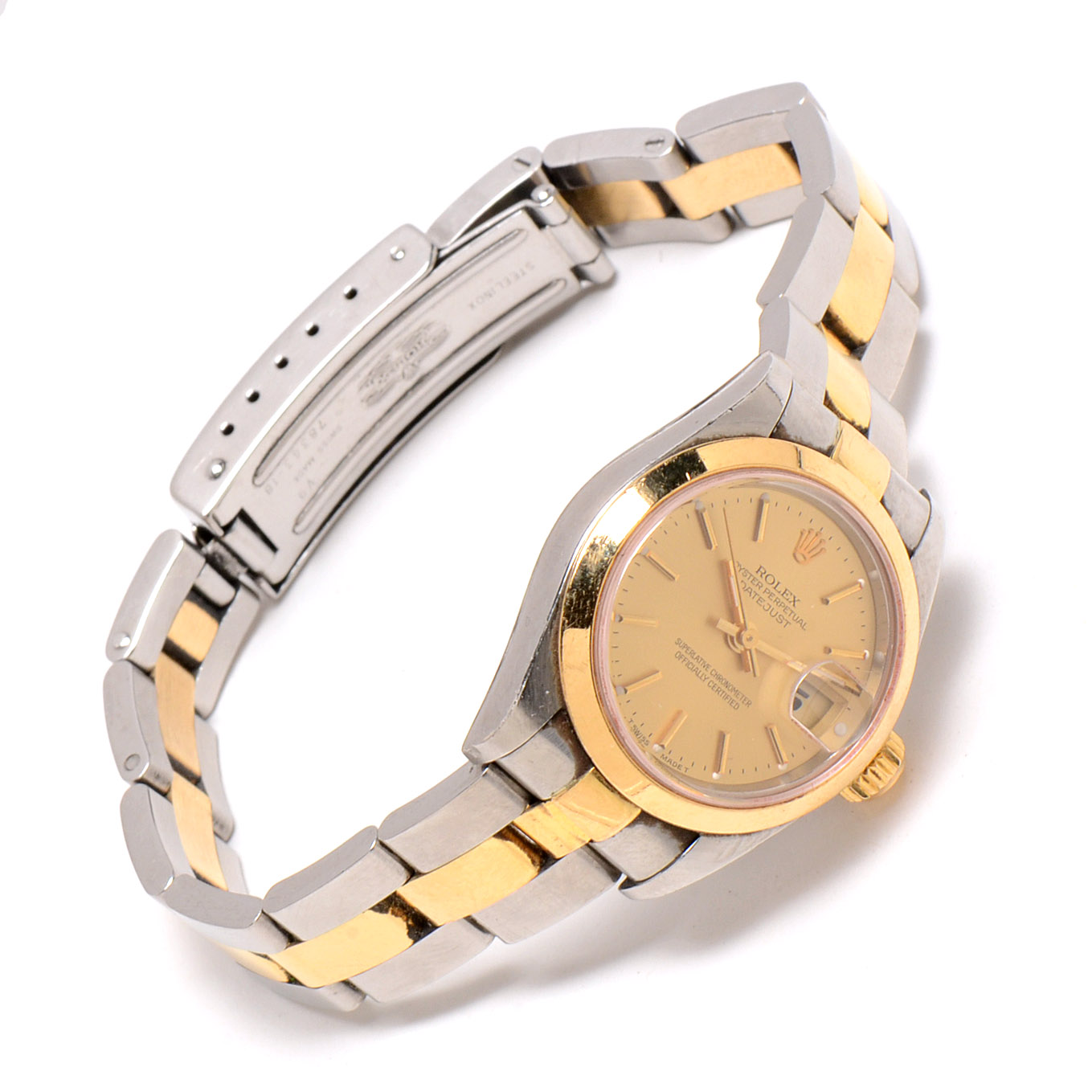 Women's Rolex Stainless Steel and 18K Yellow Gold Oyster Perpetual Watch