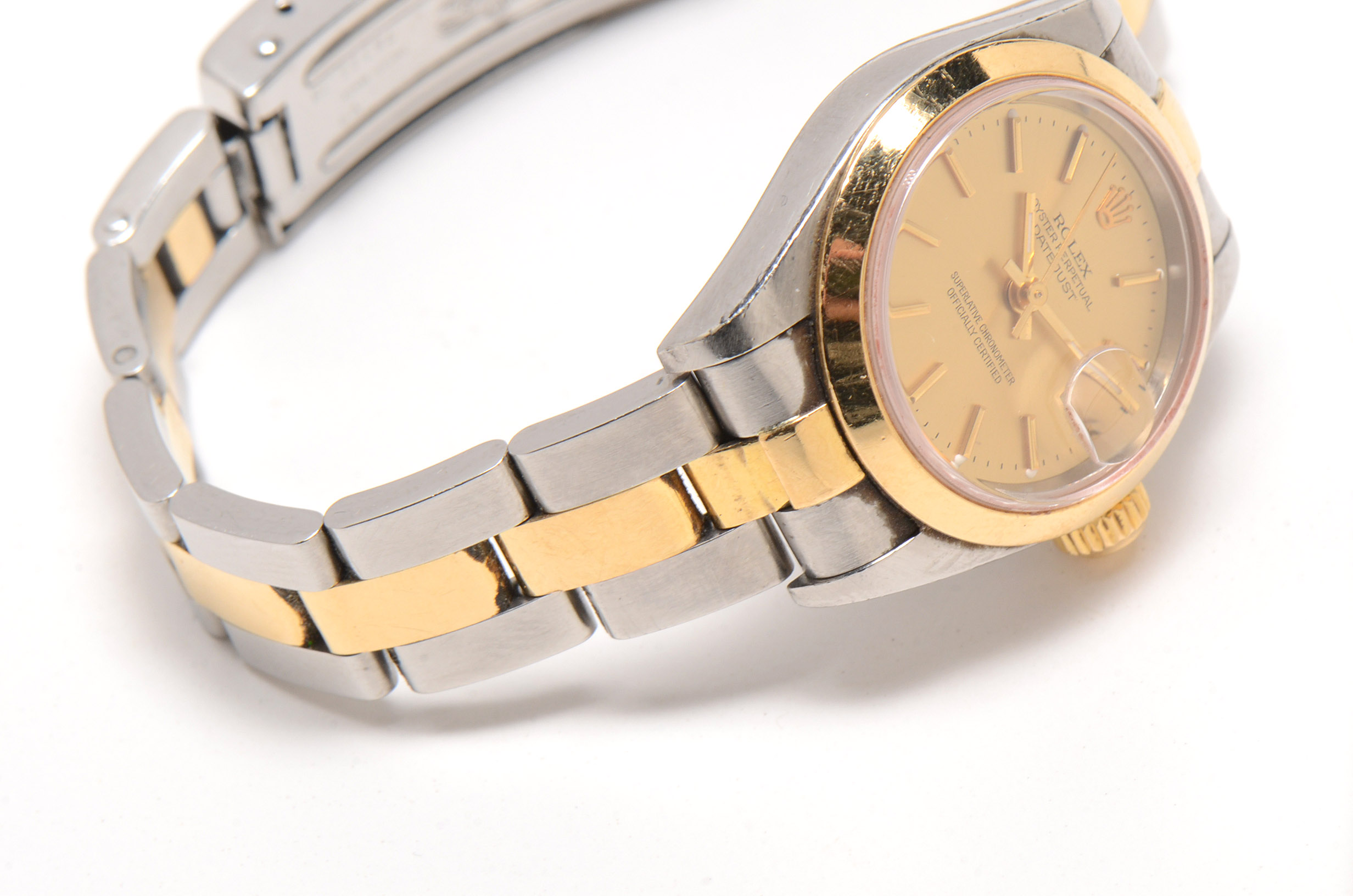 Women's Rolex Stainless Steel and 18K Yellow Gold Oyster Perpetual Watch