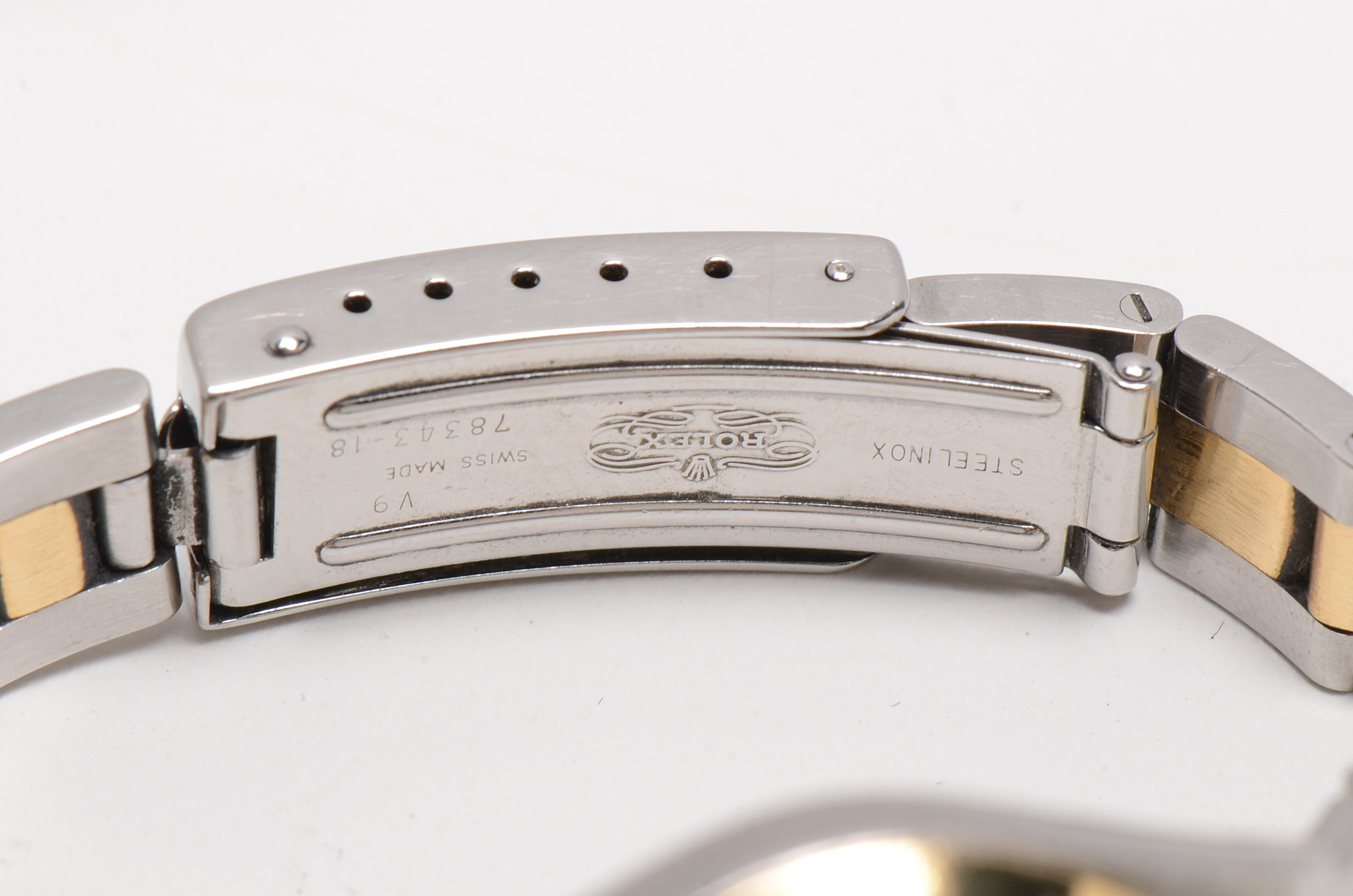 Women's Rolex Stainless Steel and 18K Yellow Gold Oyster Perpetual Watch