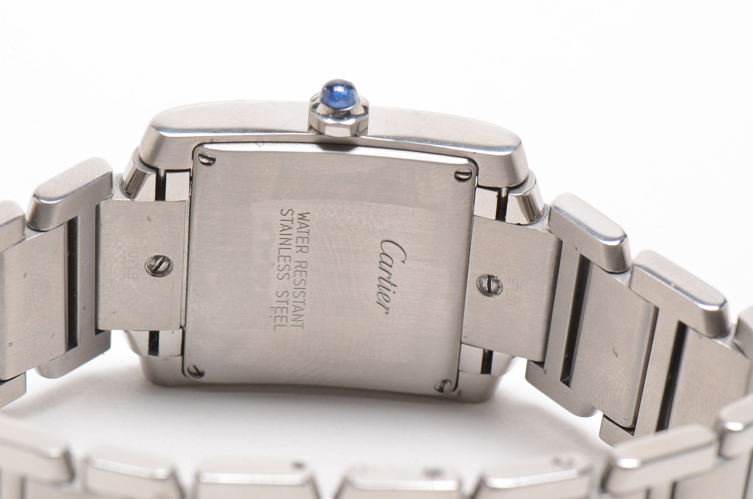 Cartier Tank Francaise Date Mid Size 2465 Steel Quartz Watch