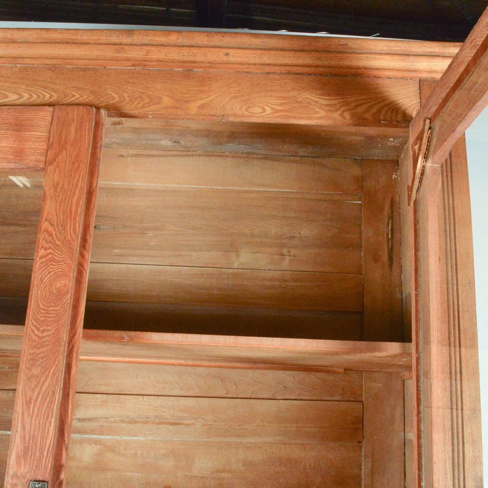 Antique Oak Eastlake Style Stepback Cupboard