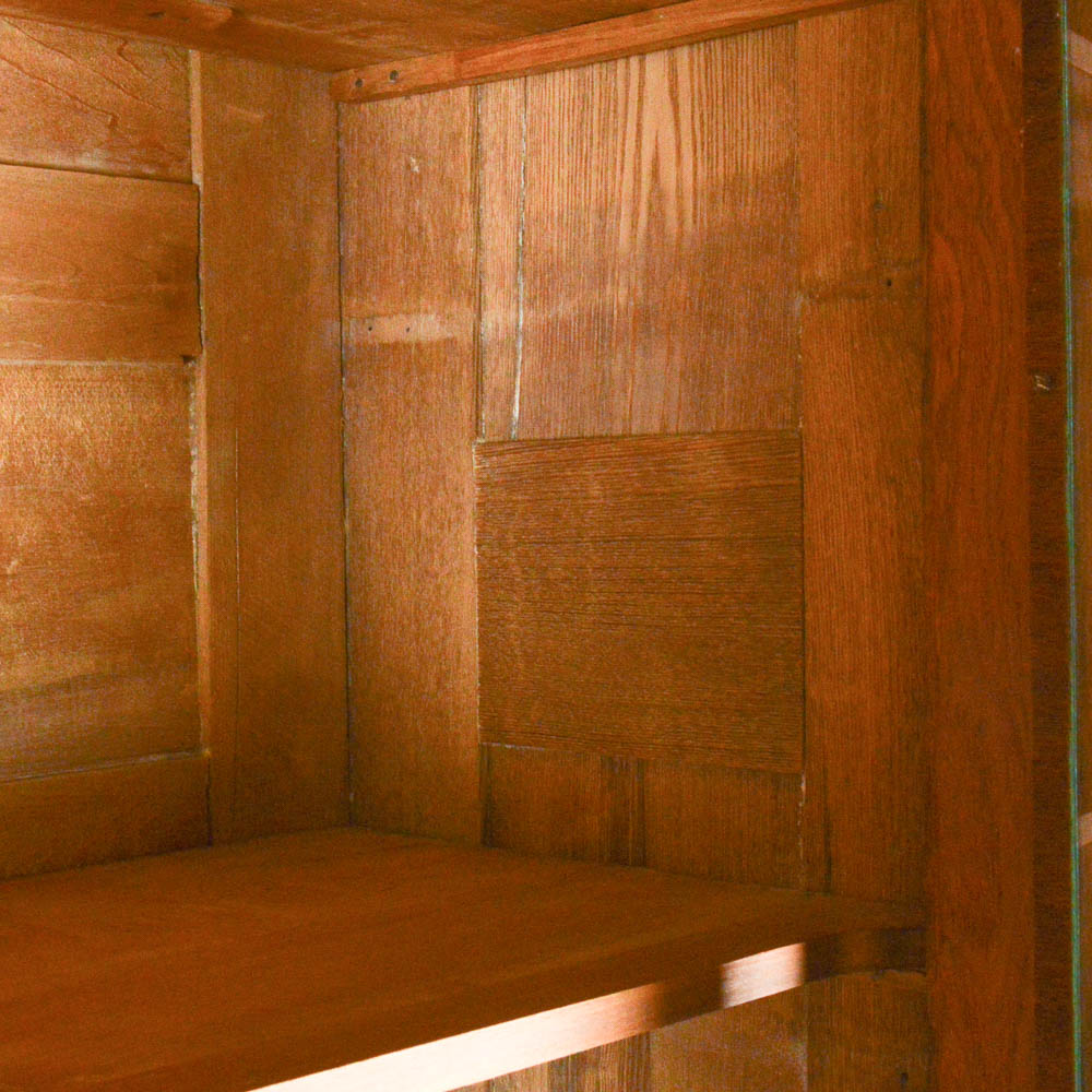 Antique Oak Eastlake Style Stepback Cupboard