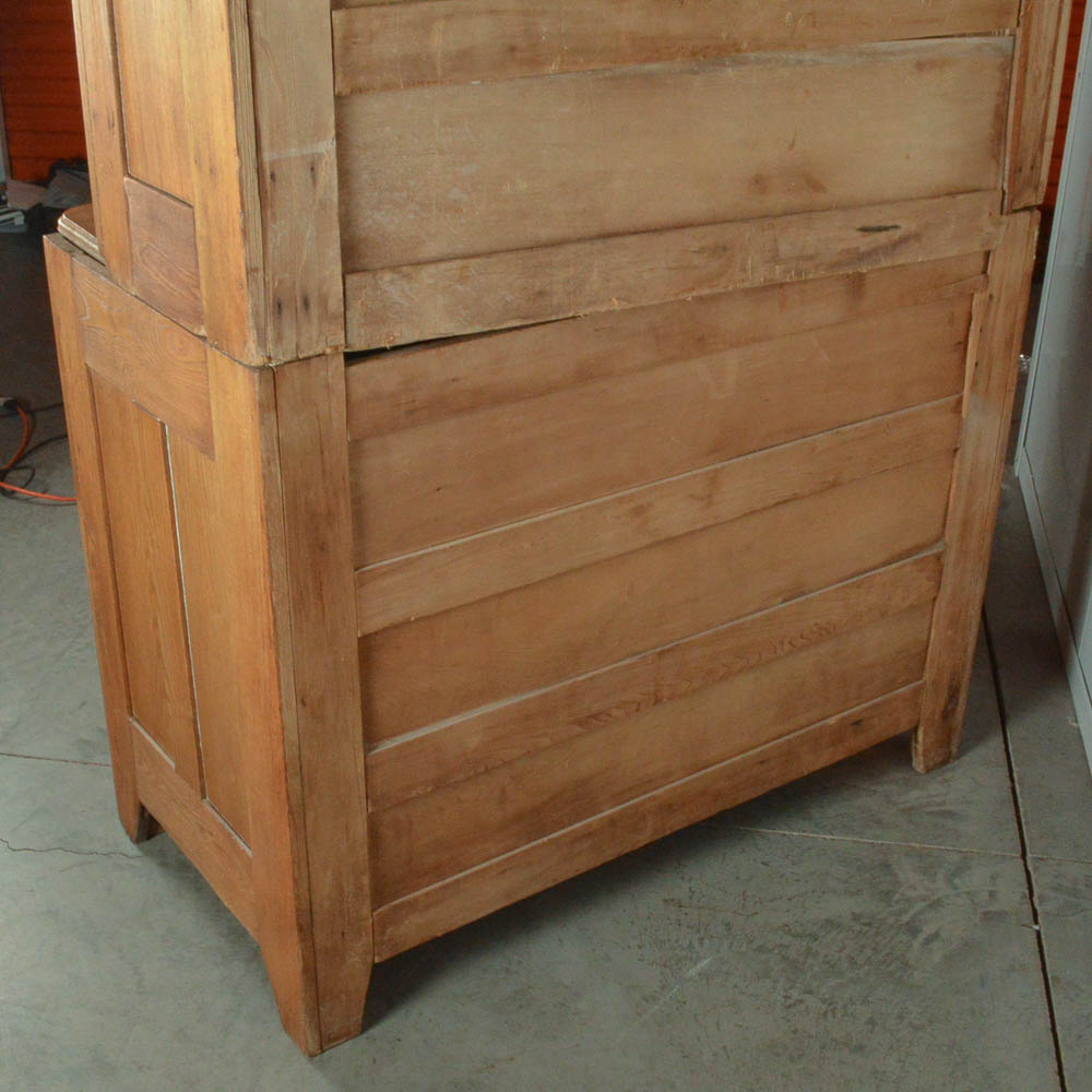 Antique Oak Eastlake Style Stepback Cupboard