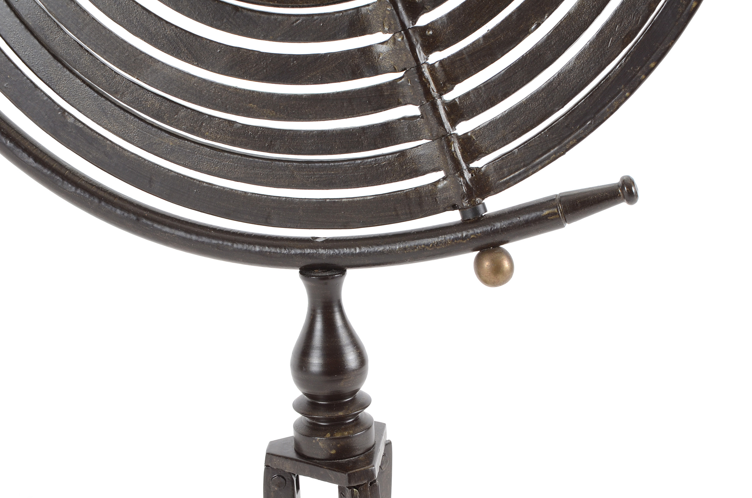 Metal Globe Abstract Sculpture