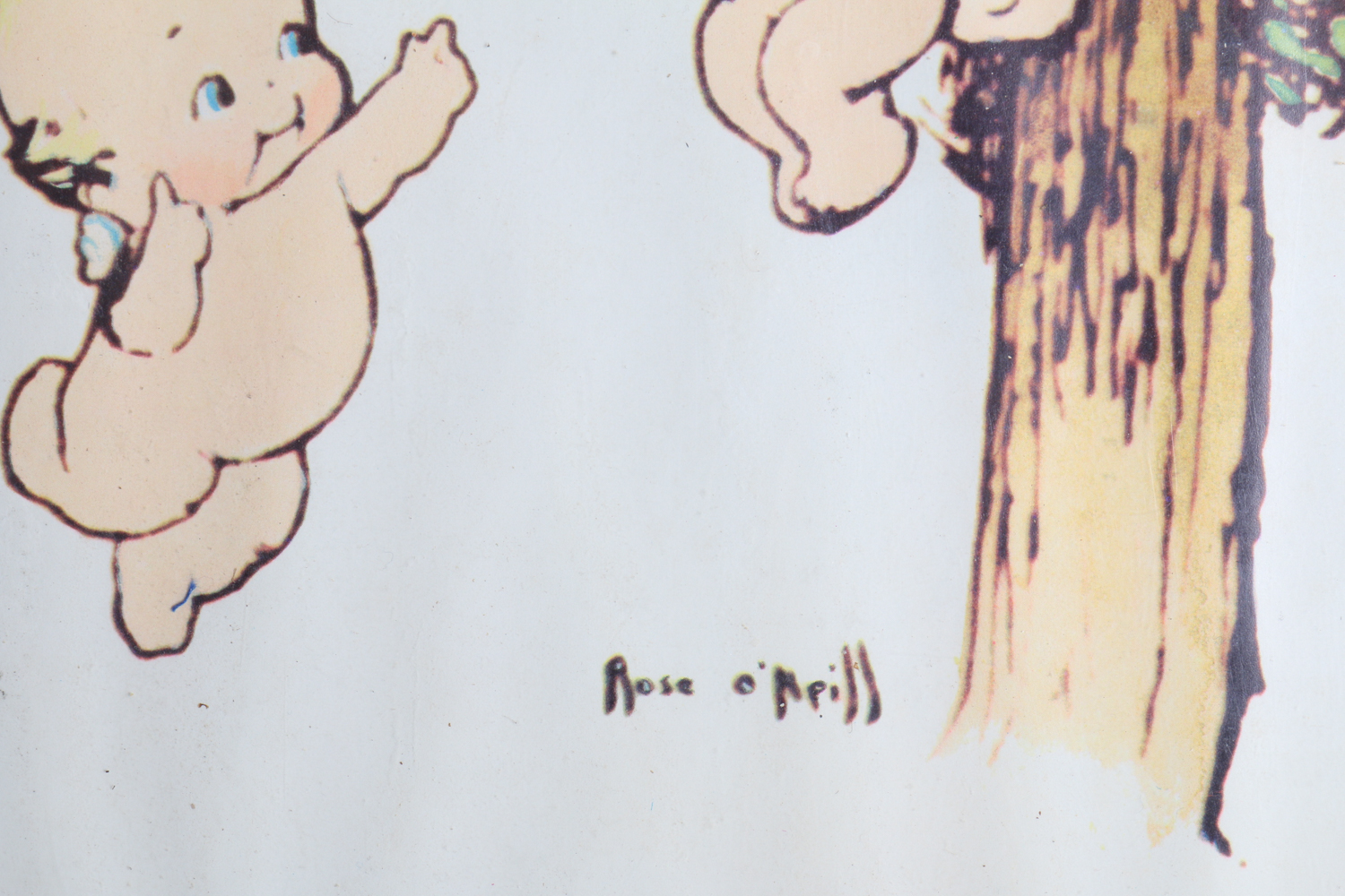 Christmas Kewpie 1973 Collector Plate with Poster