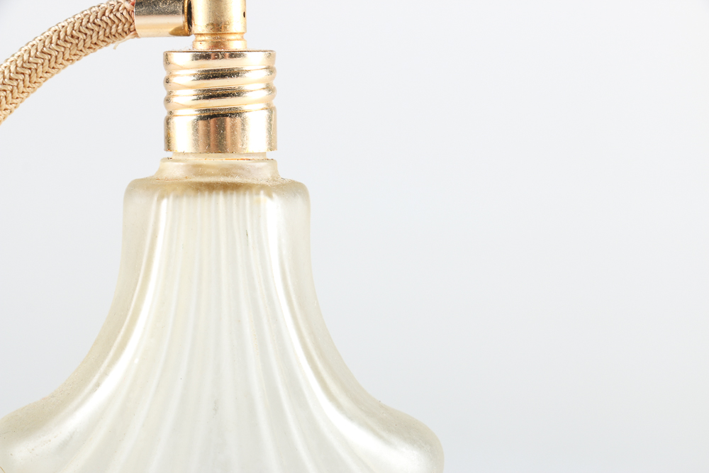 Vintage Perfume Bottle and Small Notepad