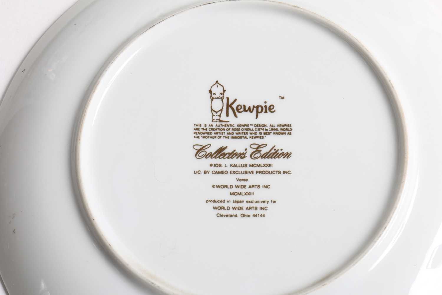 Kewpie Collector's Plates and a Candy Dish