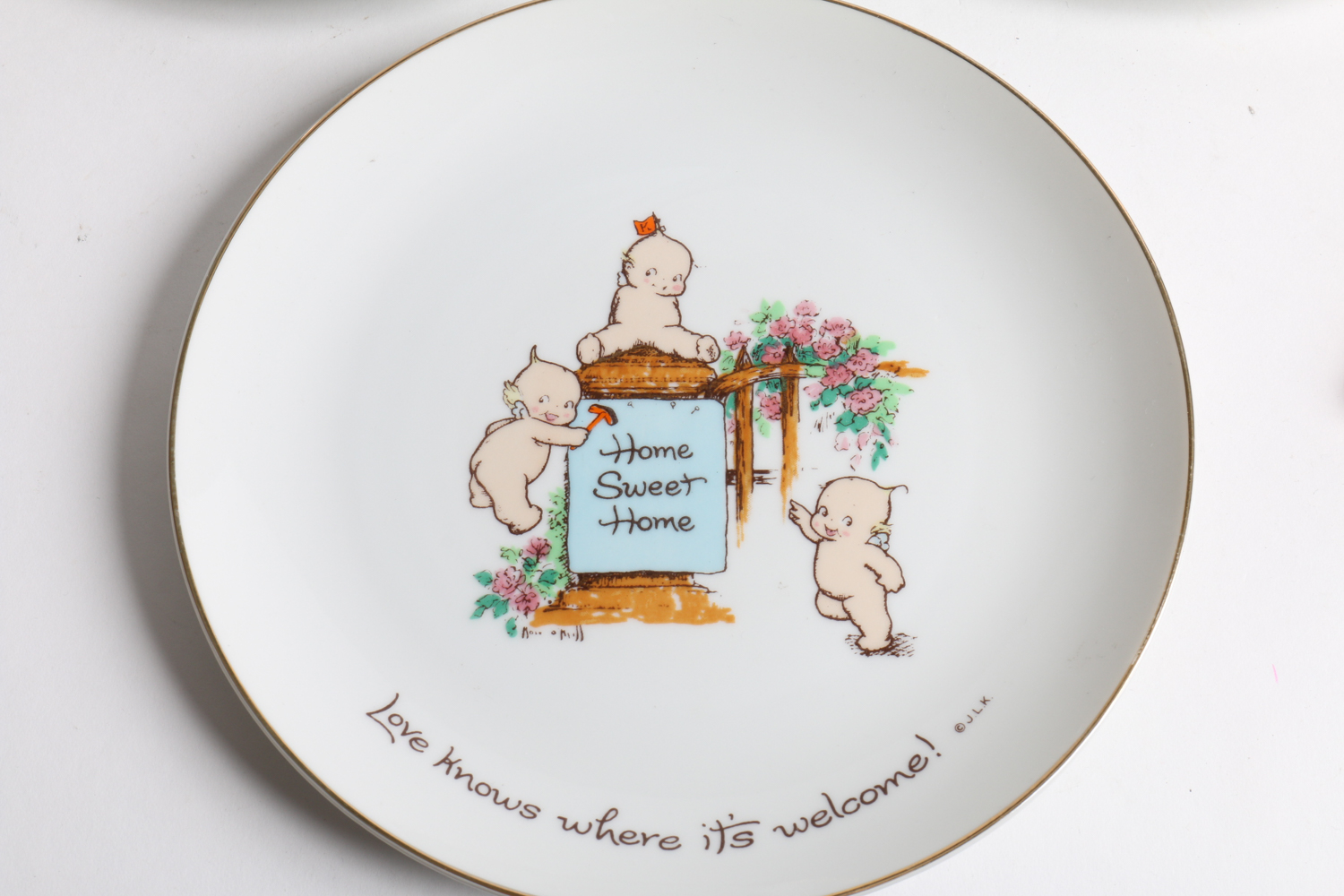 Kewpie Collector's Plates and a Candy Dish