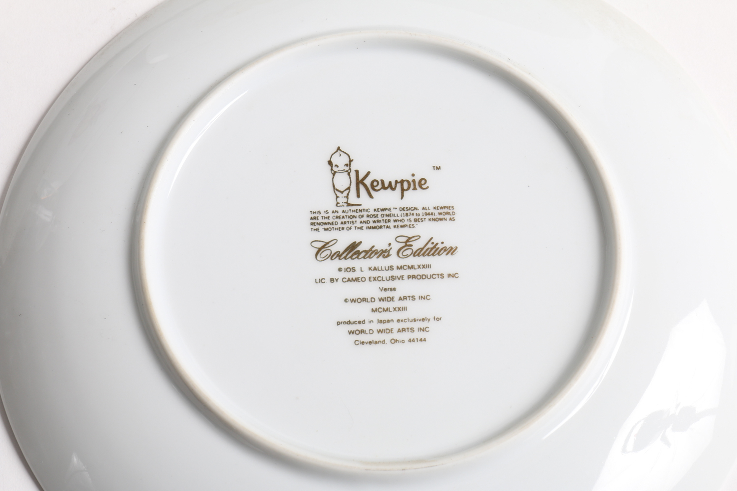 Kewpie Collector's Plates and a Candy Dish