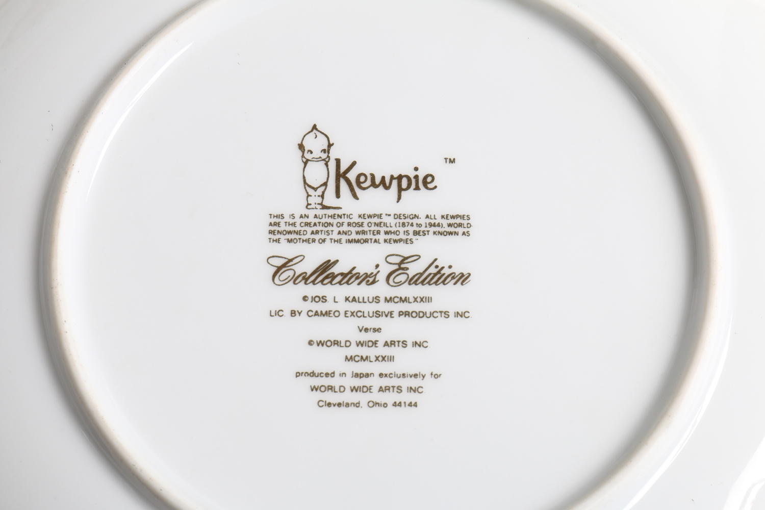 Kewpie Collector's Plates and a Candy Dish
