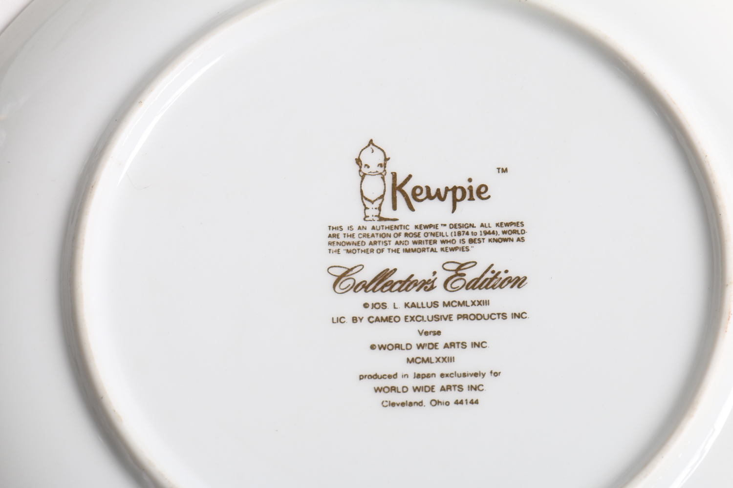 Kewpie Collector's Plates and a Candy Dish