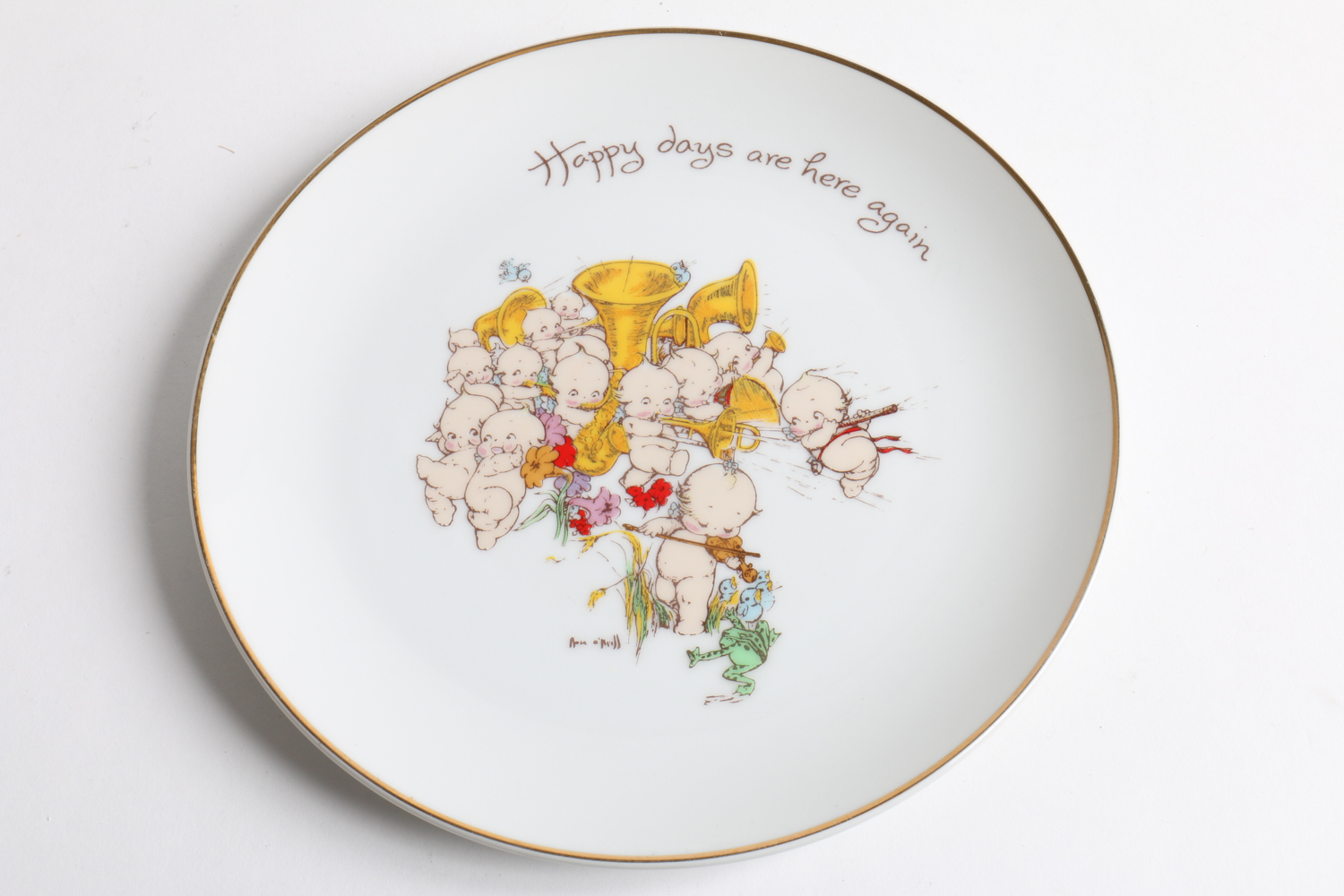 Kewpie Collector's Plates and a Candy Dish