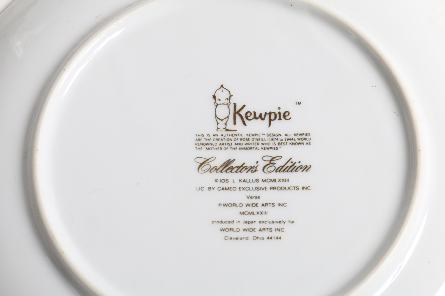 Kewpie Collector's Plates and a Candy Dish