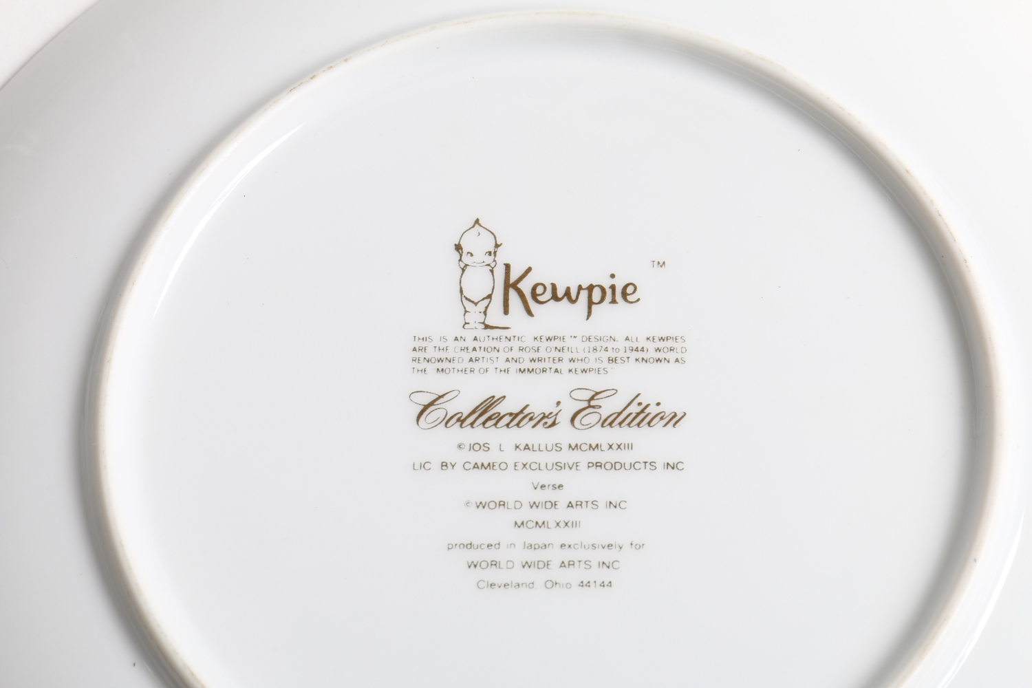 Kewpie Collector's Plates and a Candy Dish