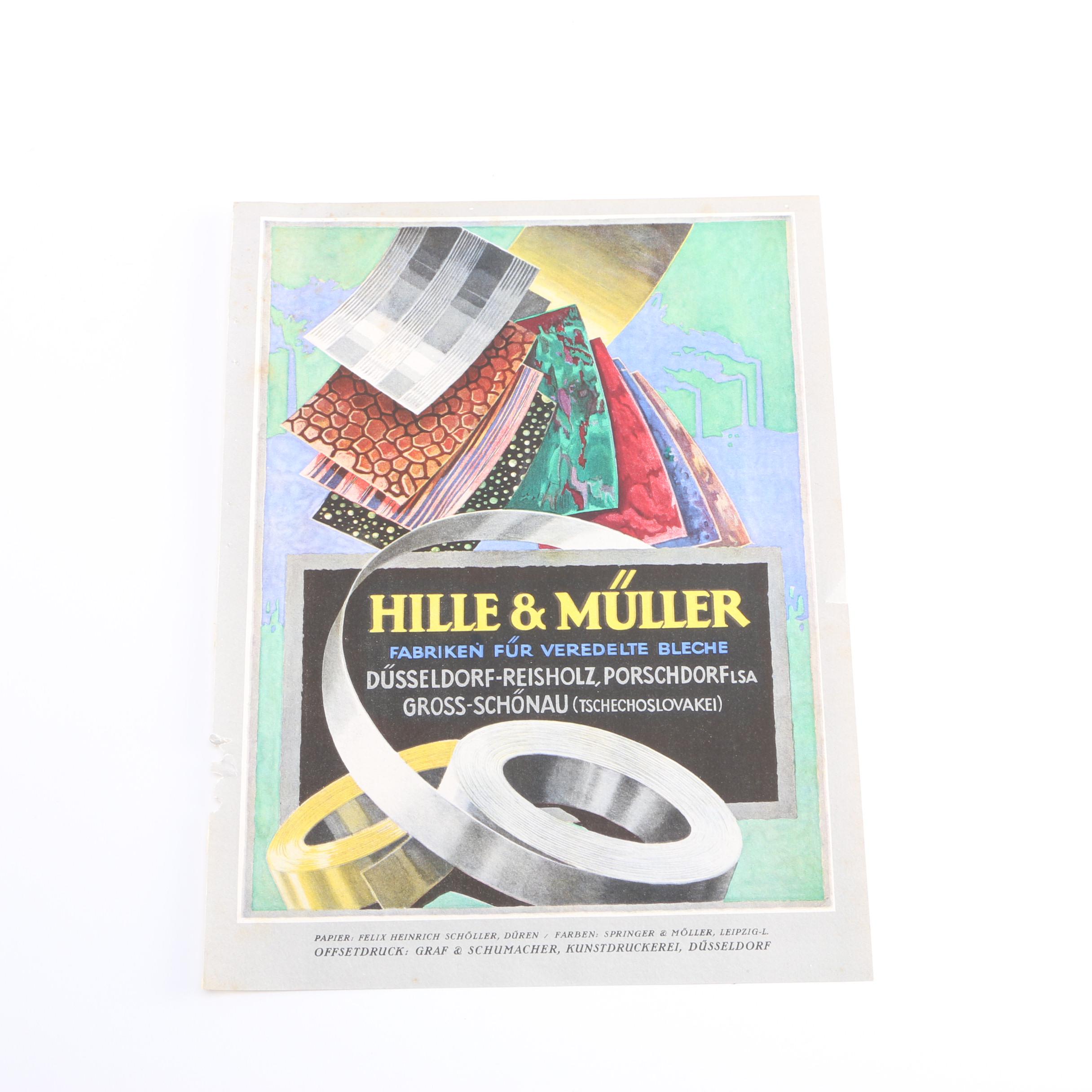 Forster And Borries Buchdruck Offsetdruck Steindruck Poster and Hatmanns Poster