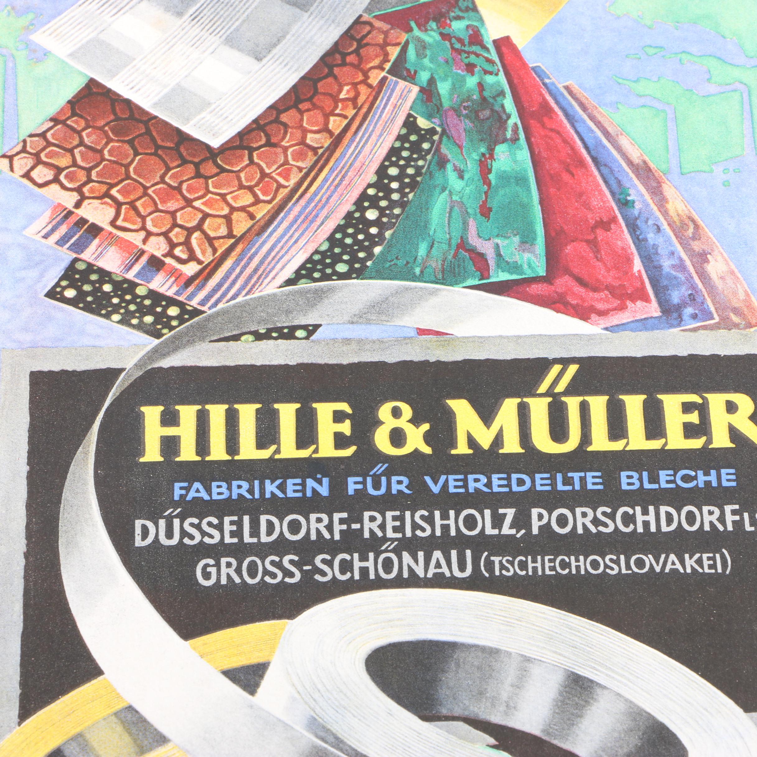 Forster And Borries Buchdruck Offsetdruck Steindruck Poster and Hatmanns Poster