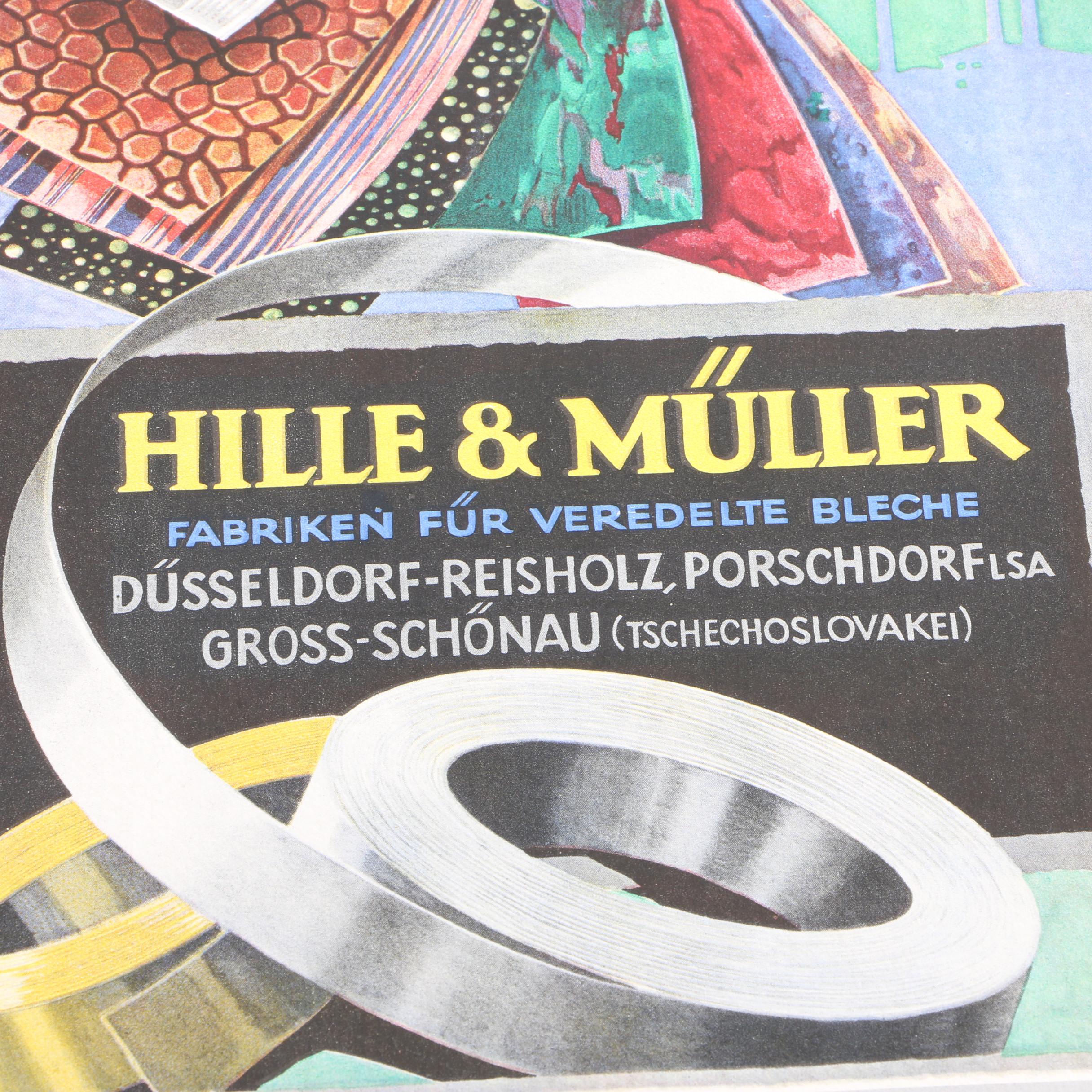 Forster And Borries Buchdruck Offsetdruck Steindruck Poster and Hatmanns Poster