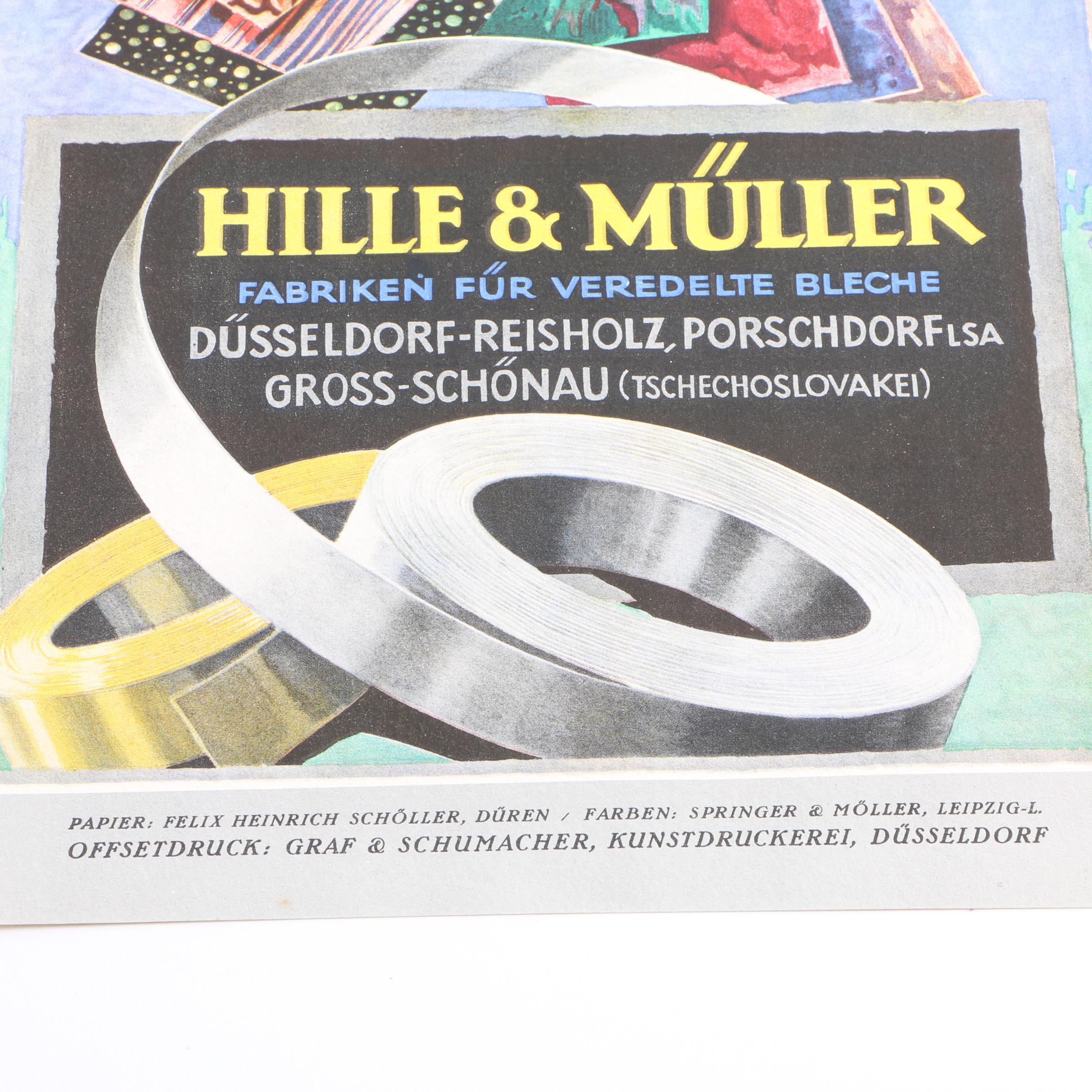 Forster And Borries Buchdruck Offsetdruck Steindruck Poster and Hatmanns Poster