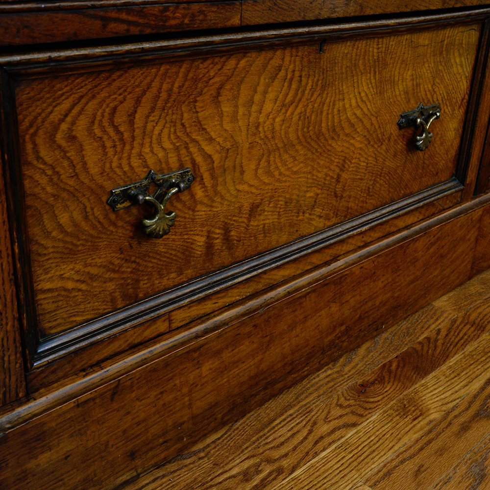 Maple & Co. Jacobean-Style Armoire & Dresser Combination