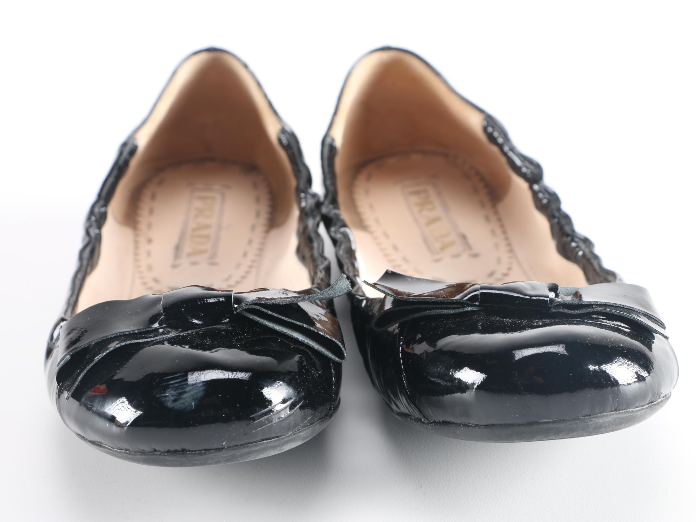 Women's Designer Flats Featuring Prada
