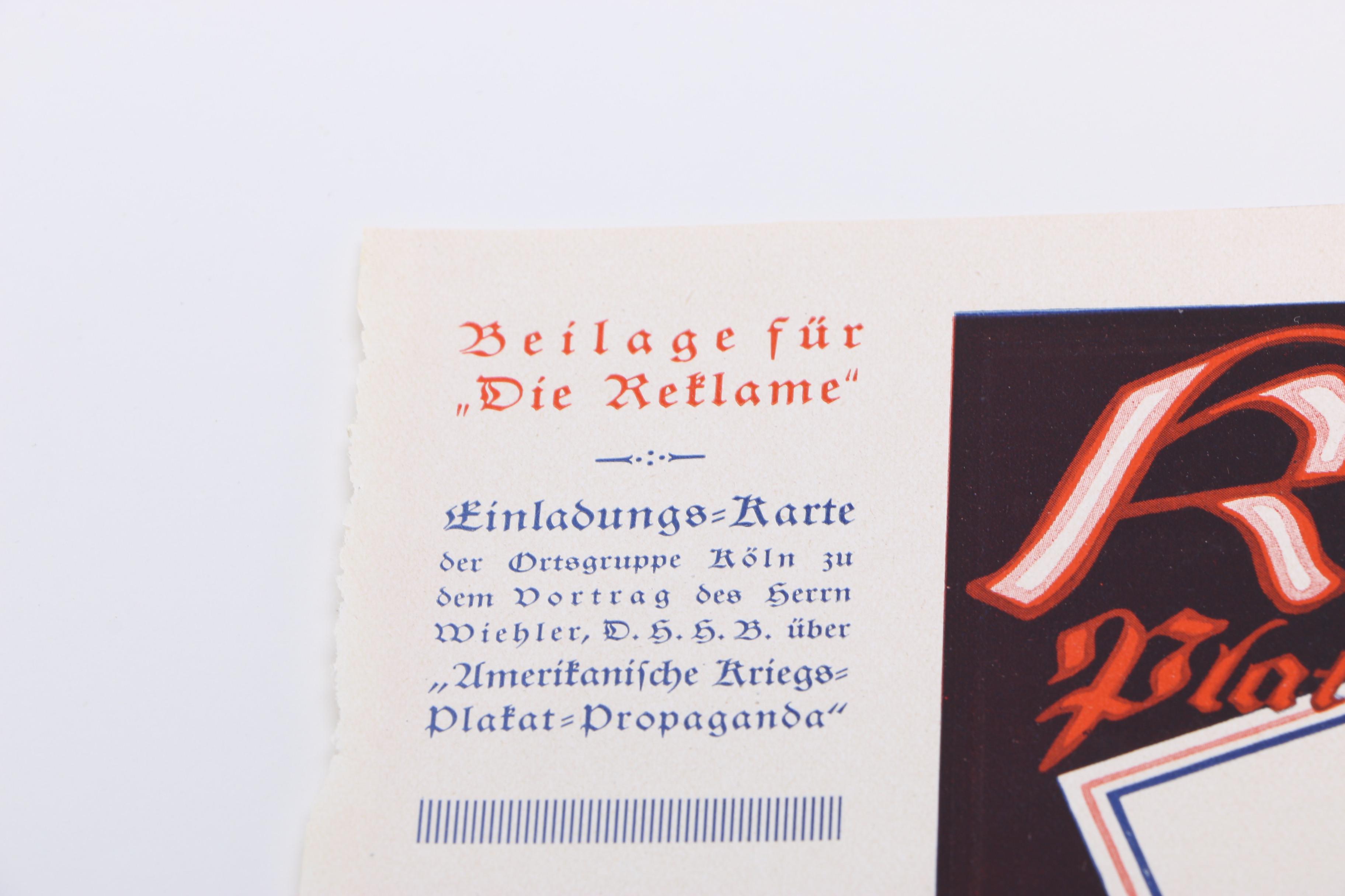 German Advertisements for Poster Exhibitons