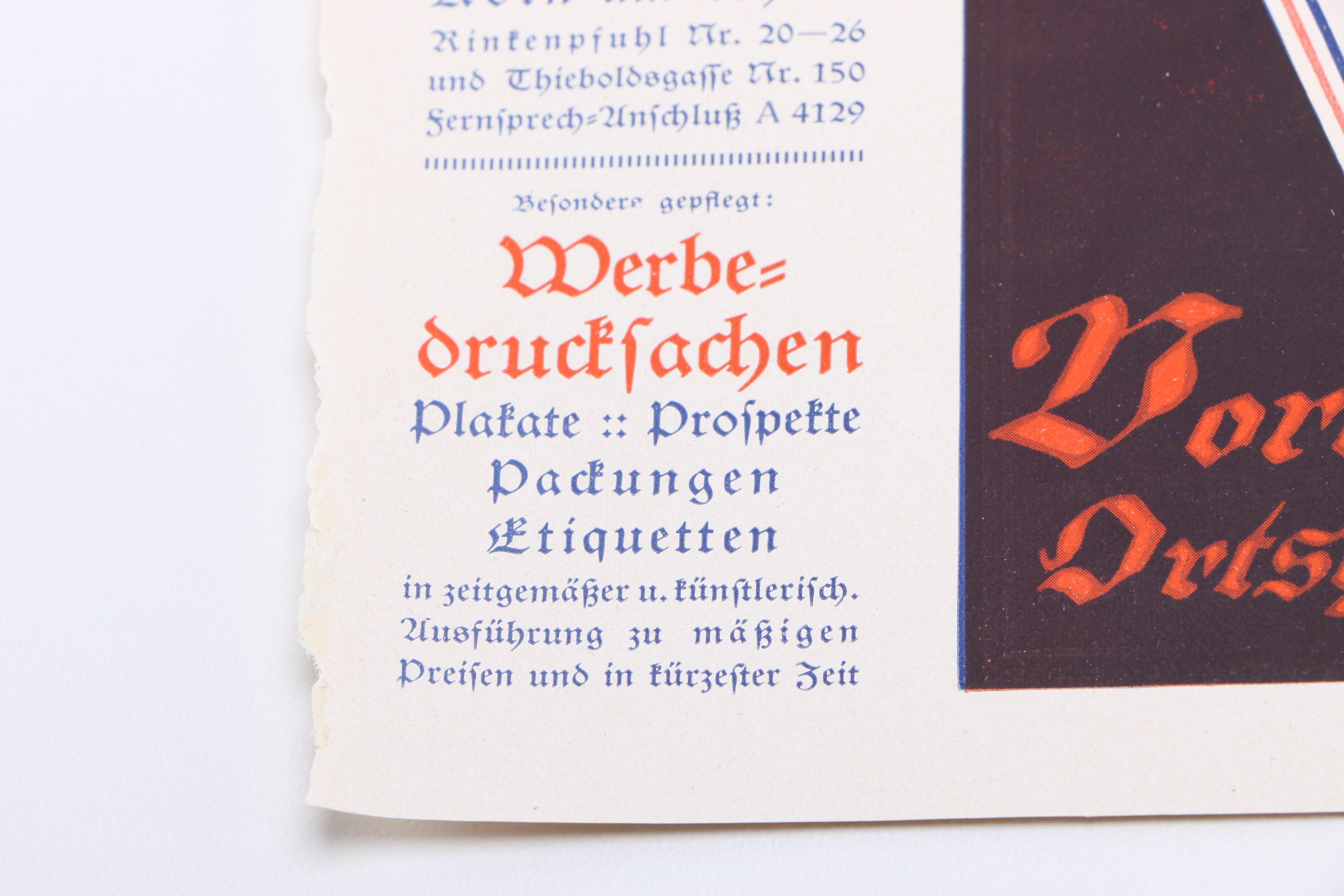 German Advertisements for Poster Exhibitons