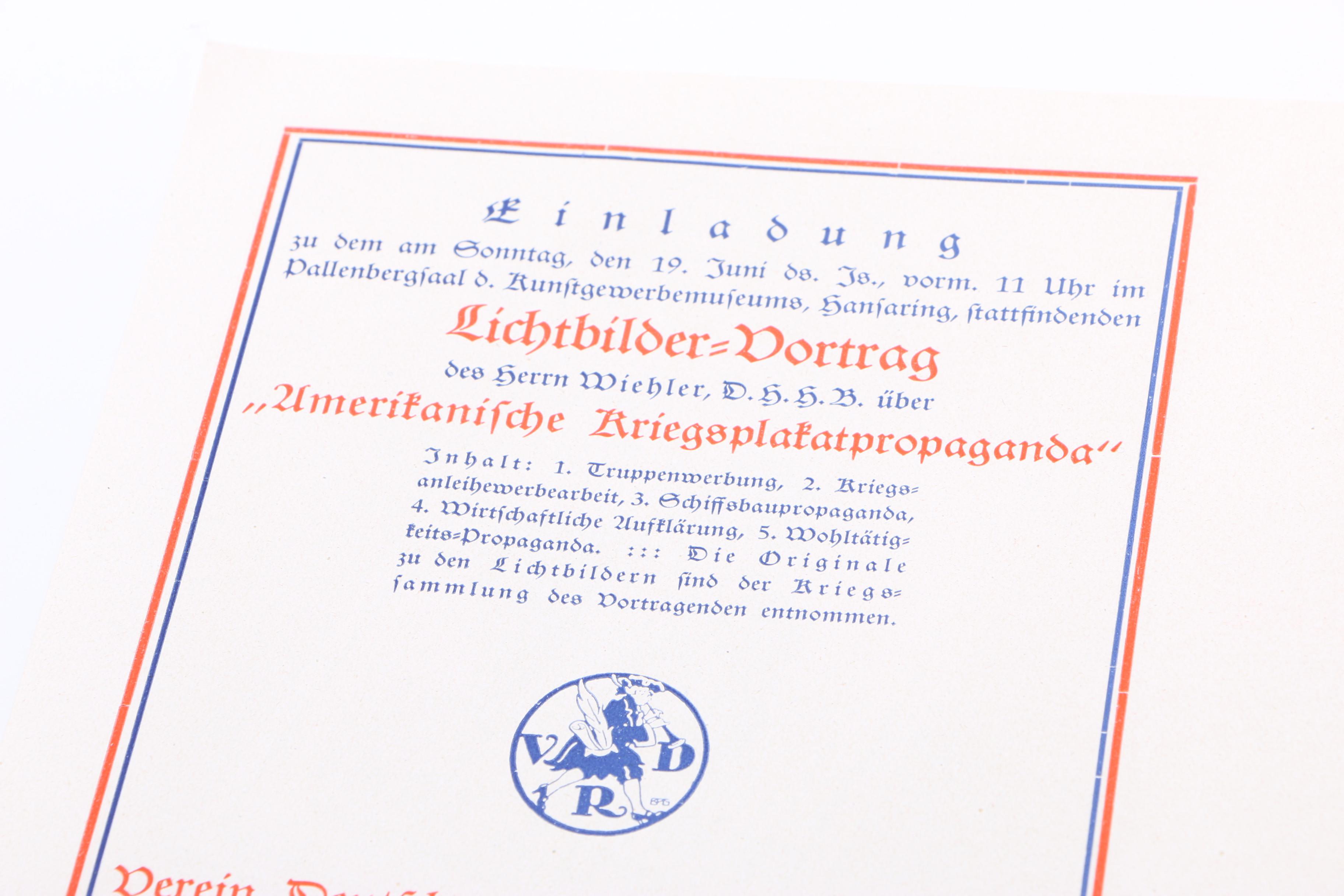 German Advertisements for Poster Exhibitons