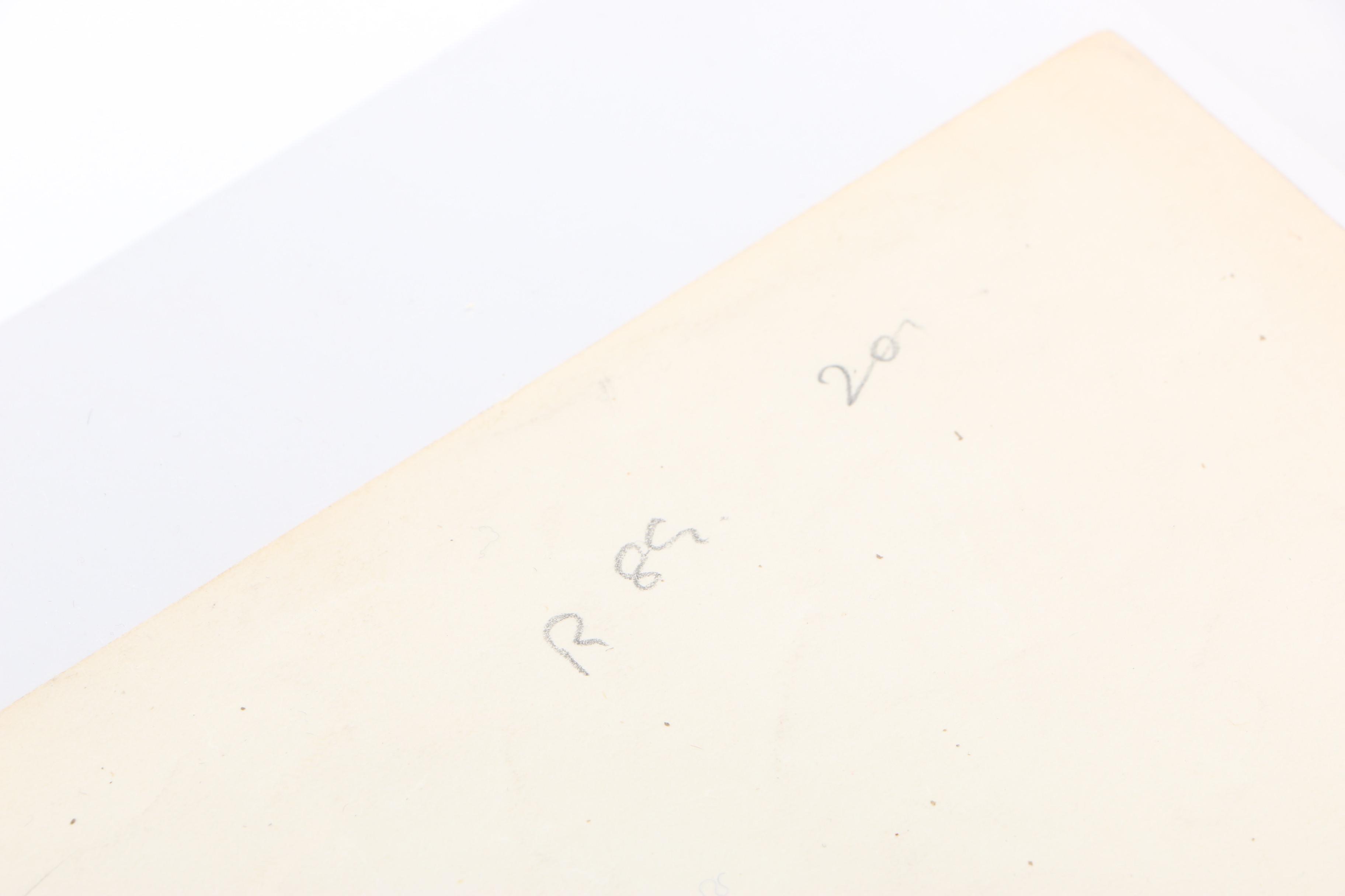 Original Graphite and Gouache Drawing of a Ballerina