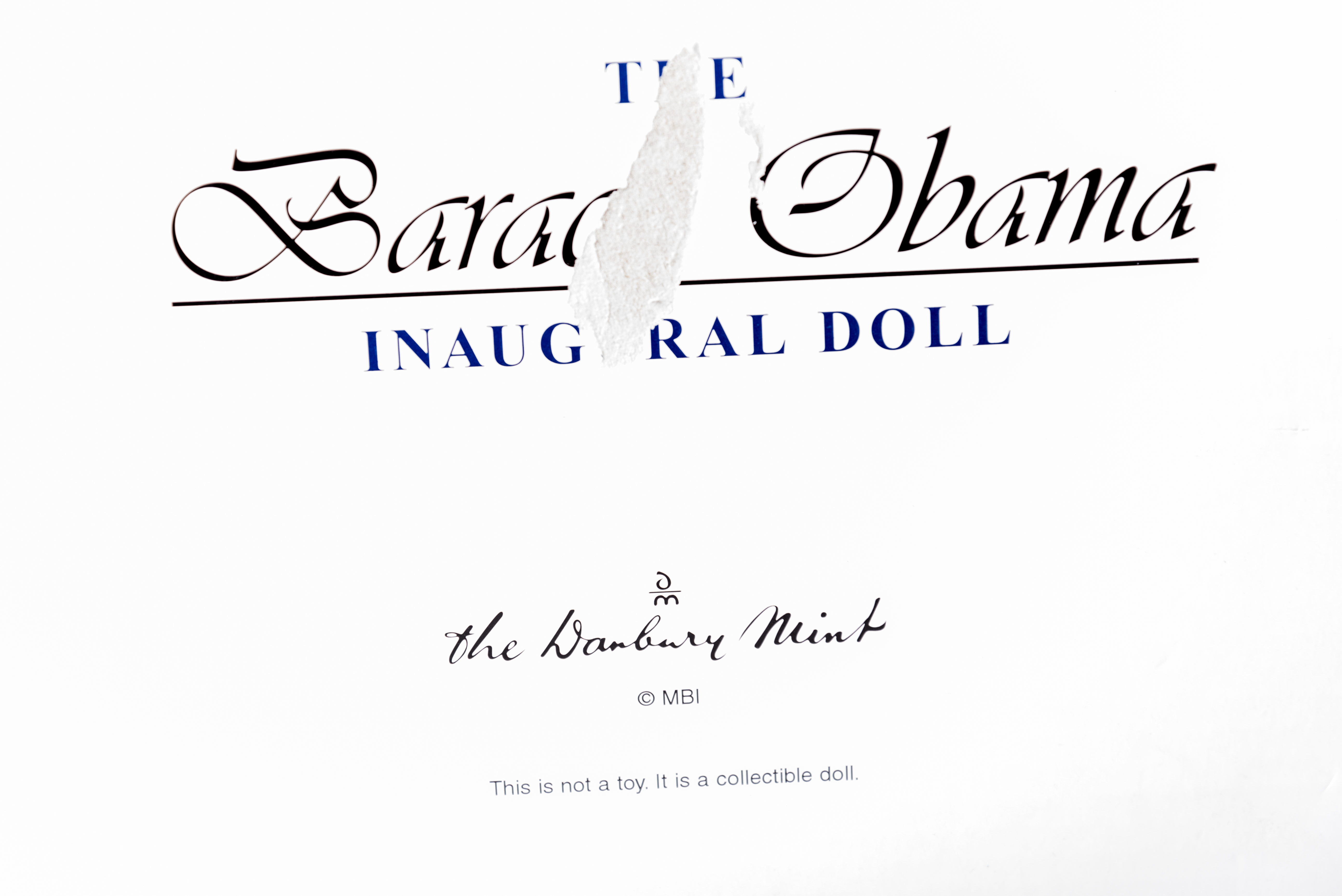 Danbury Mint "Barack Obama" Porcelain Doll