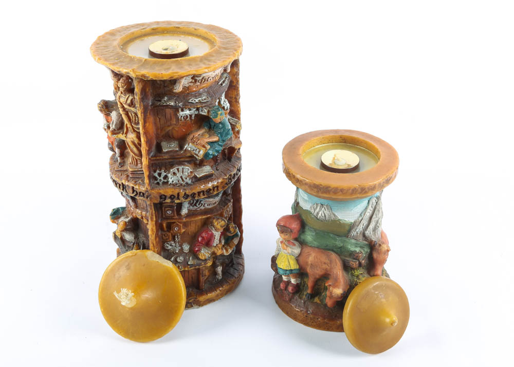 Vintage German Gunter Kerzen Handcrafted Candles