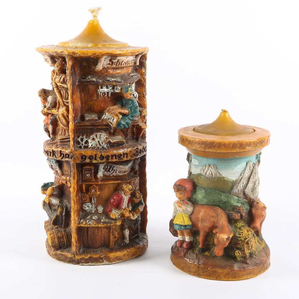 Vintage German Gunter Kerzen Handcrafted Candles
