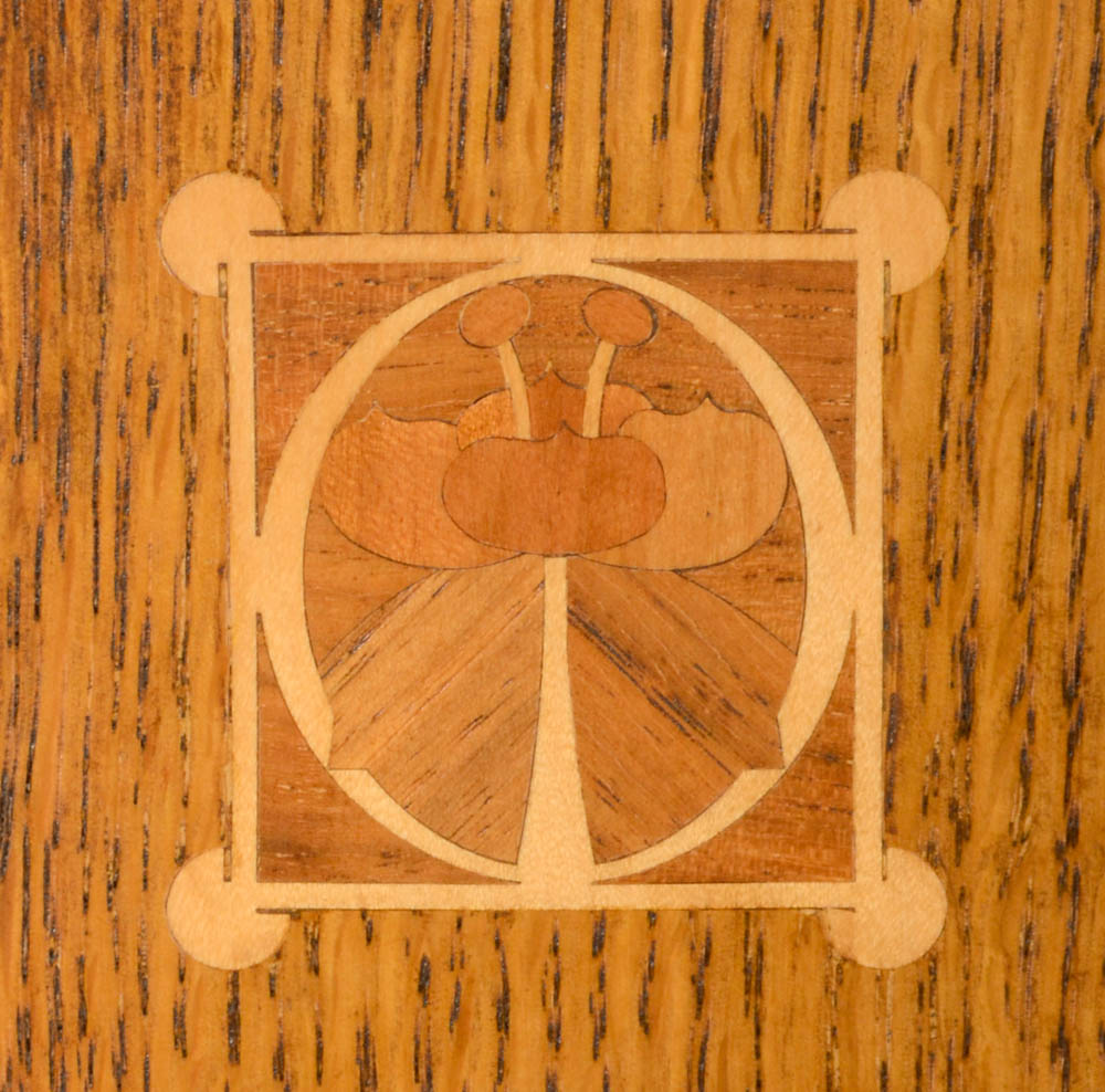 Stickley Harvey Ellis Inlaid Oak Bookcase