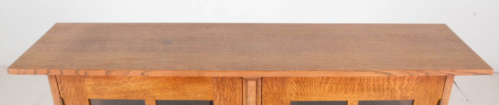 Stickley Harvey Ellis Inlaid Oak Bookcase