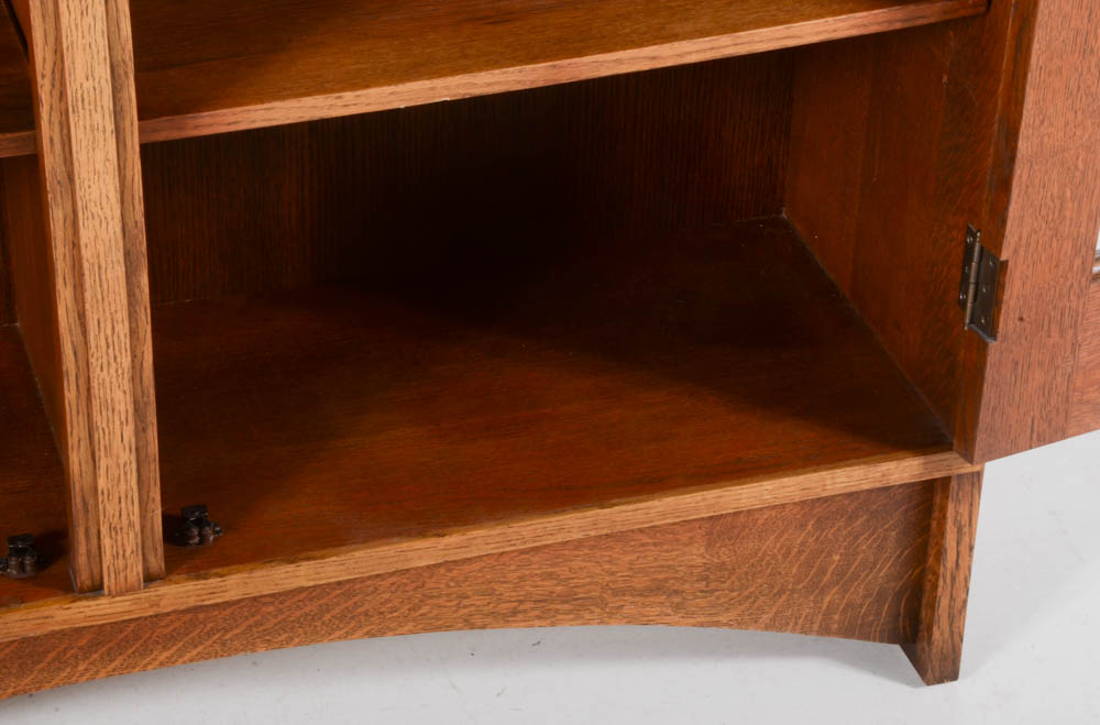 Stickley Harvey Ellis Inlaid Oak Bookcase